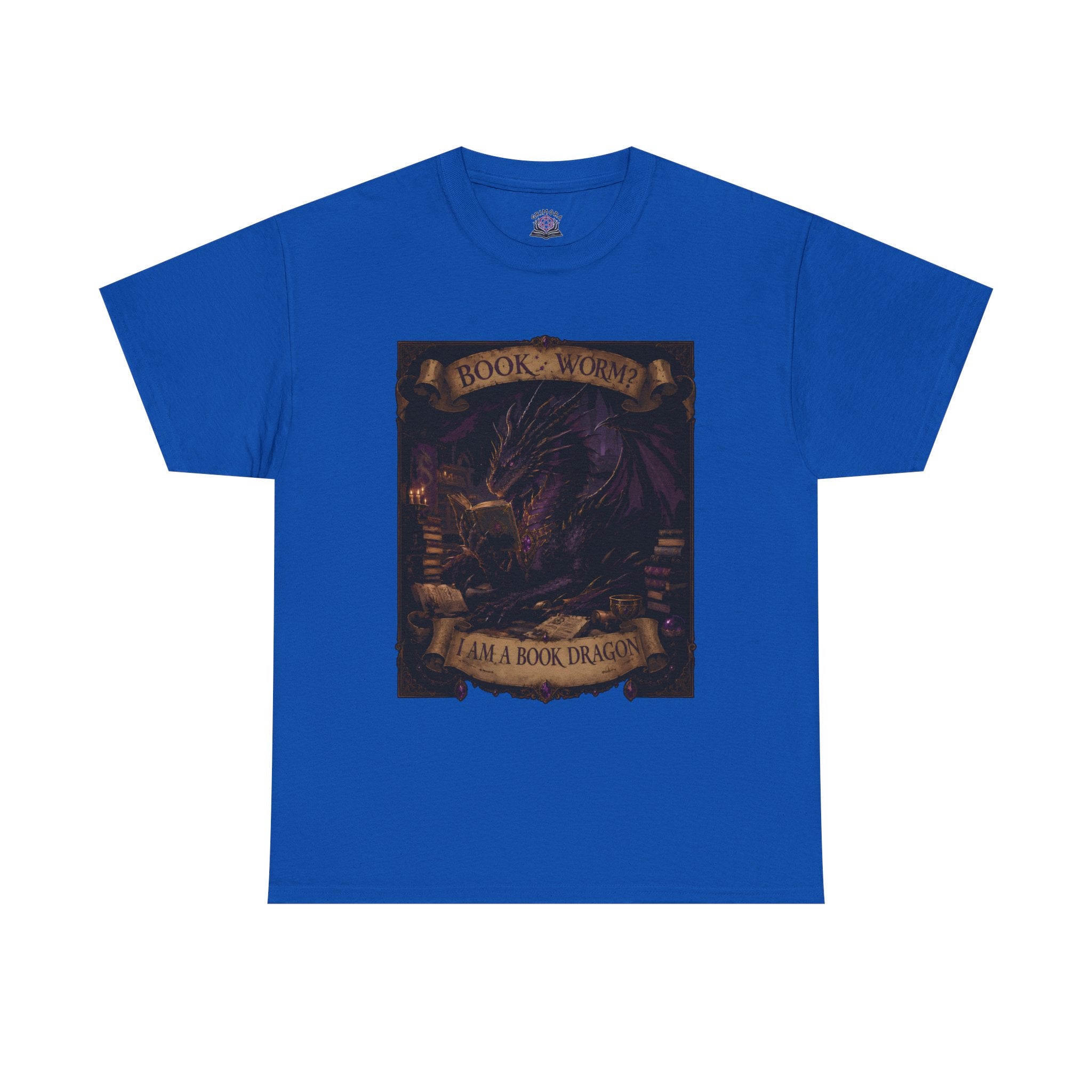 Book Worm? I Am a Book Dragon, Fantasy Reader T-shirt