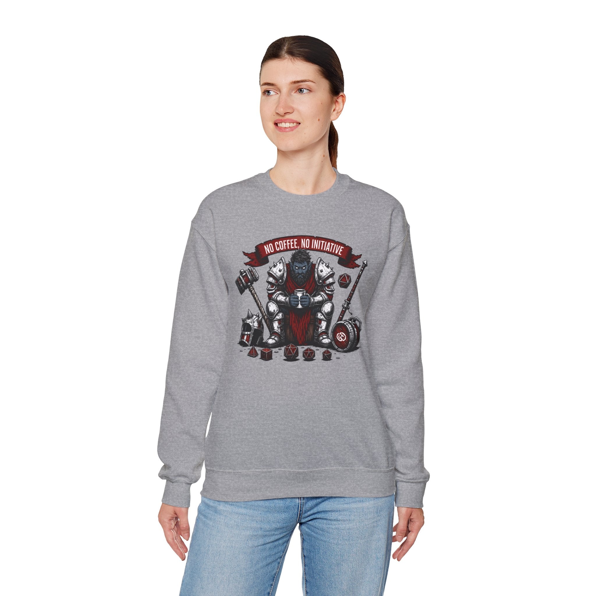 No Coffee, No Initiative | Fantasy RPG Sweatshirt