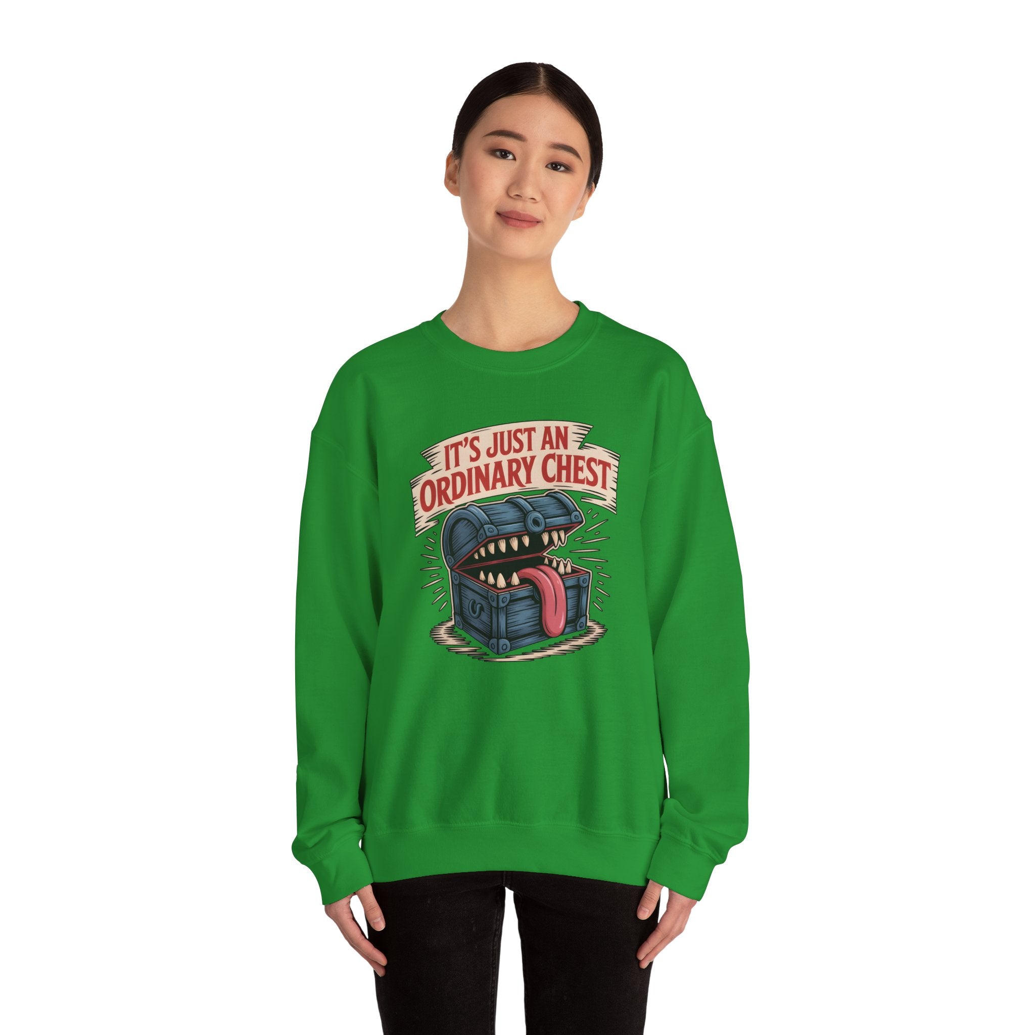 "It's Just An Ordinary Chest" — Mimic monster Sweatshirt