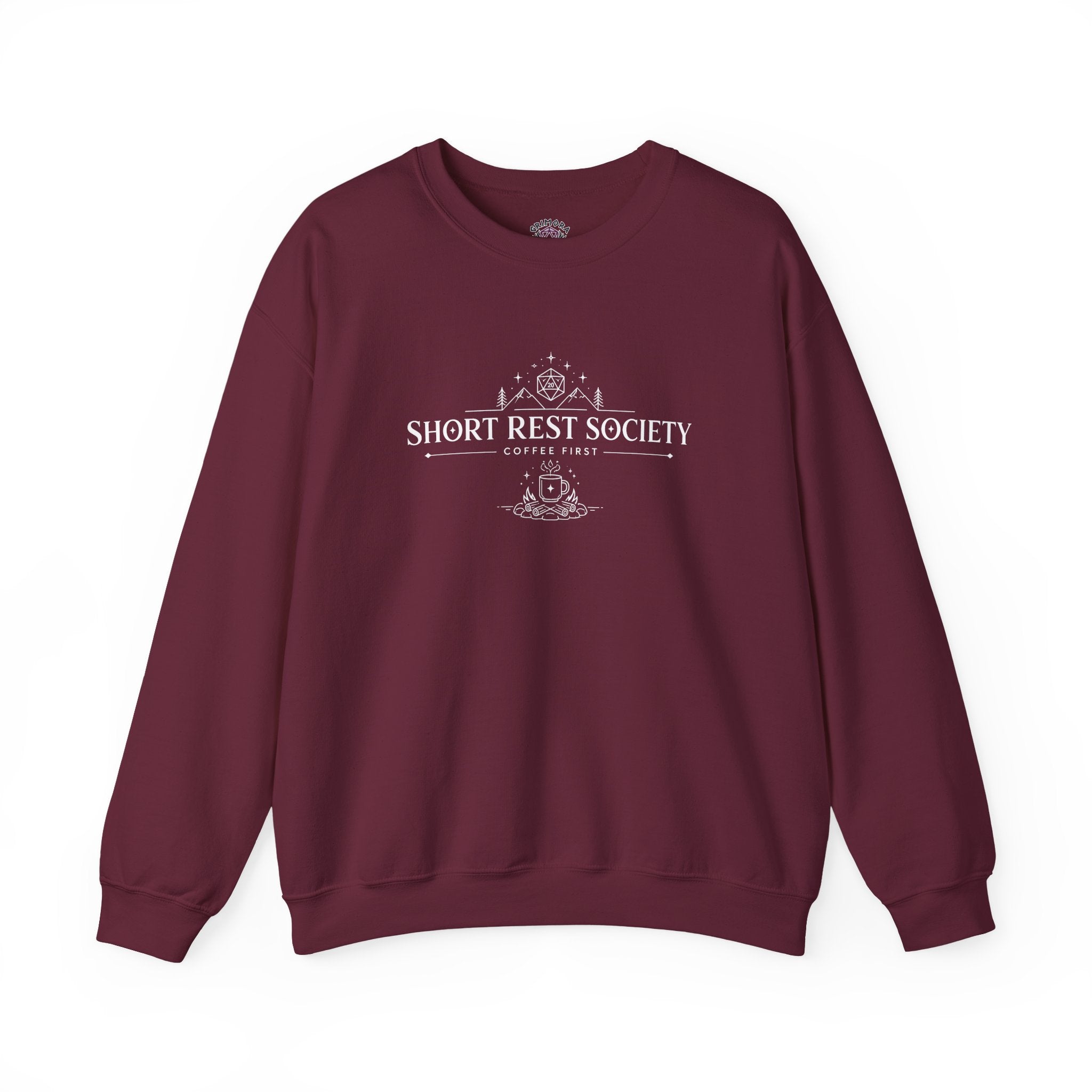 Short Rest Society – Coffee First | Tabletop RPG Sweatshirt