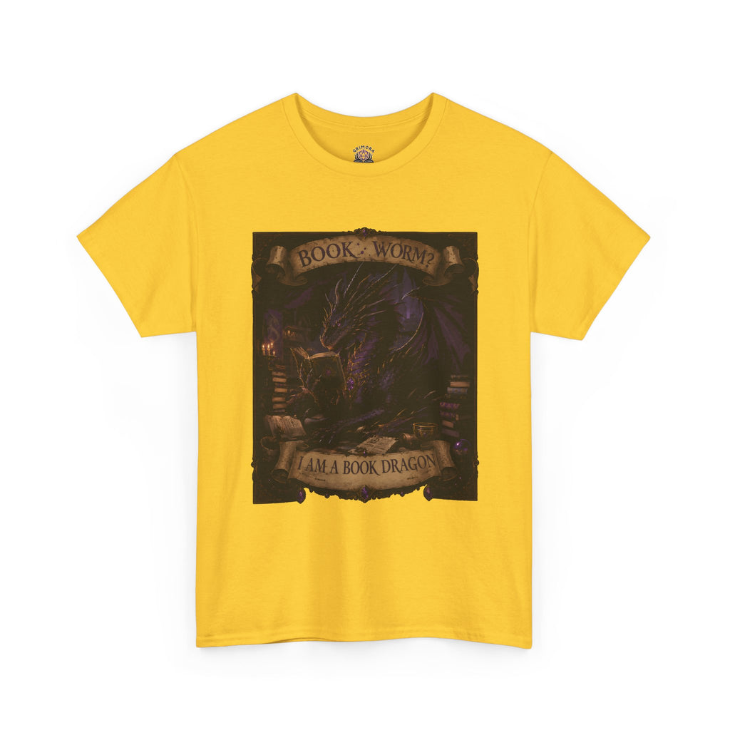 Book Worm? I Am a Book Dragon, Fantasy Reader T-shirt