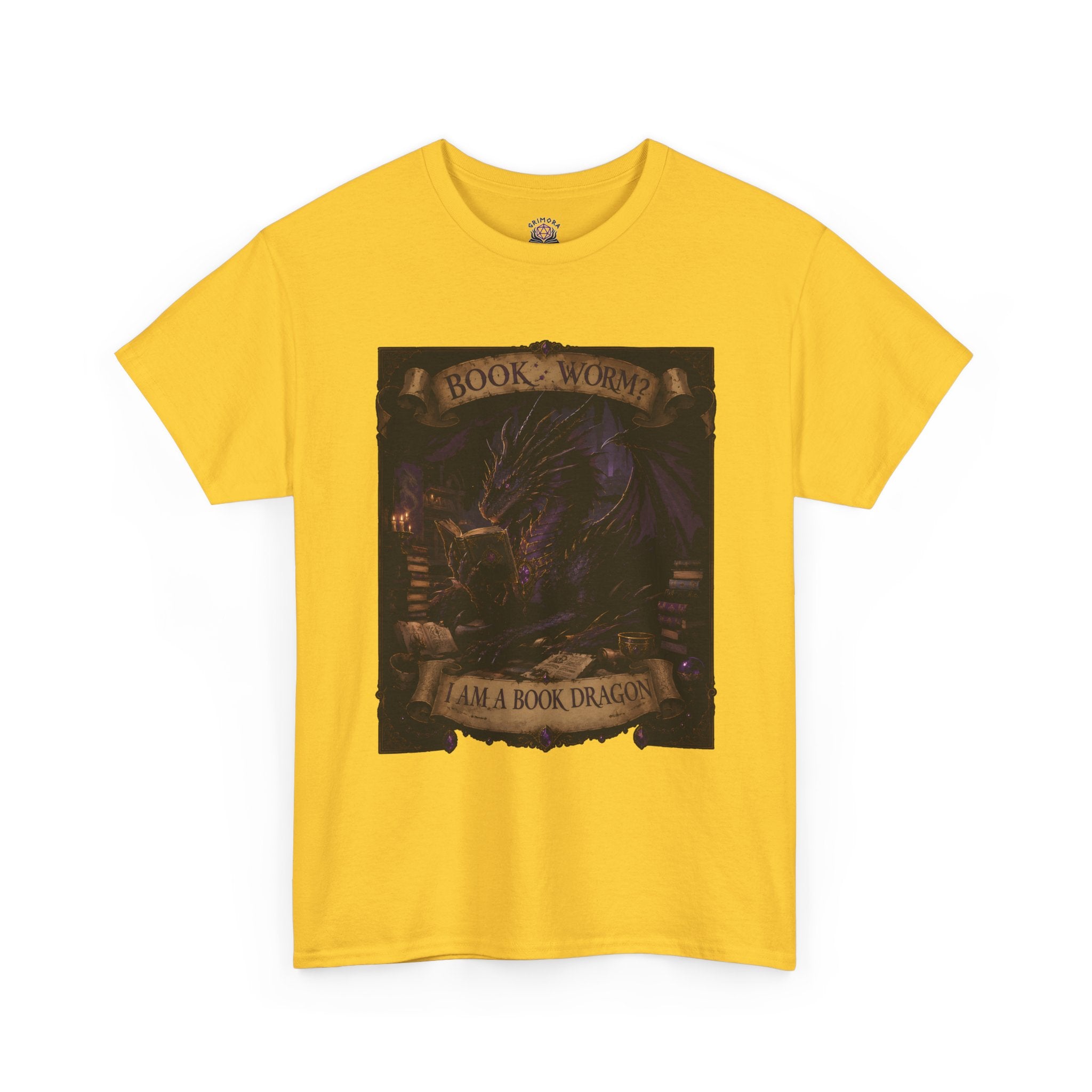 Book Worm? I Am a Book Dragon, Fantasy Reader T-shirt