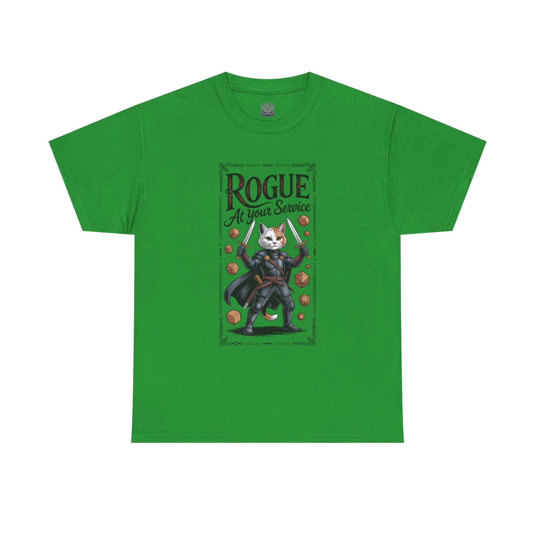 Rogue Cat at Your Serivece D&D T-shirt | Cat Lover RPG Gift