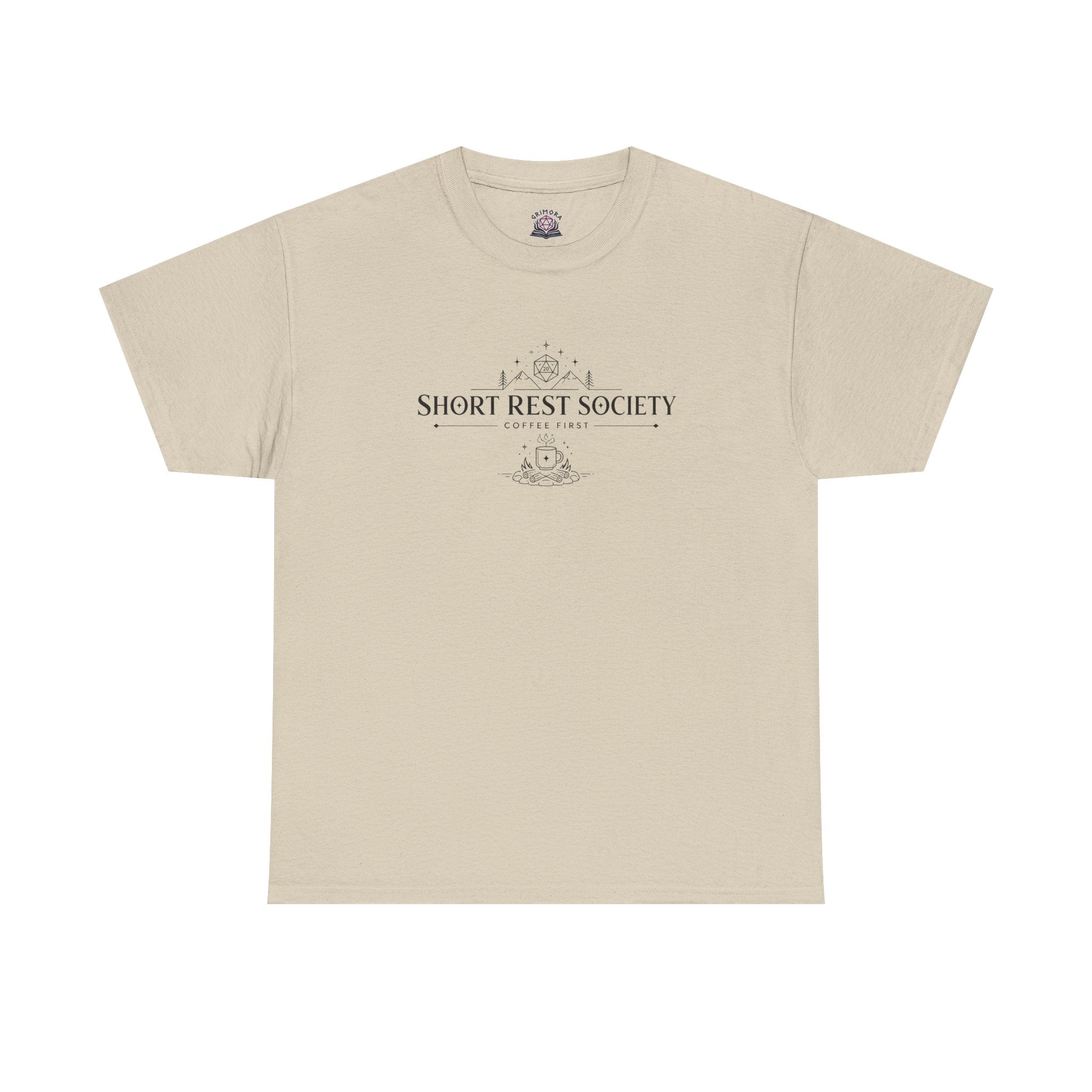 Short Rest Society – Coffee First | Tabletop RPG T-shirt