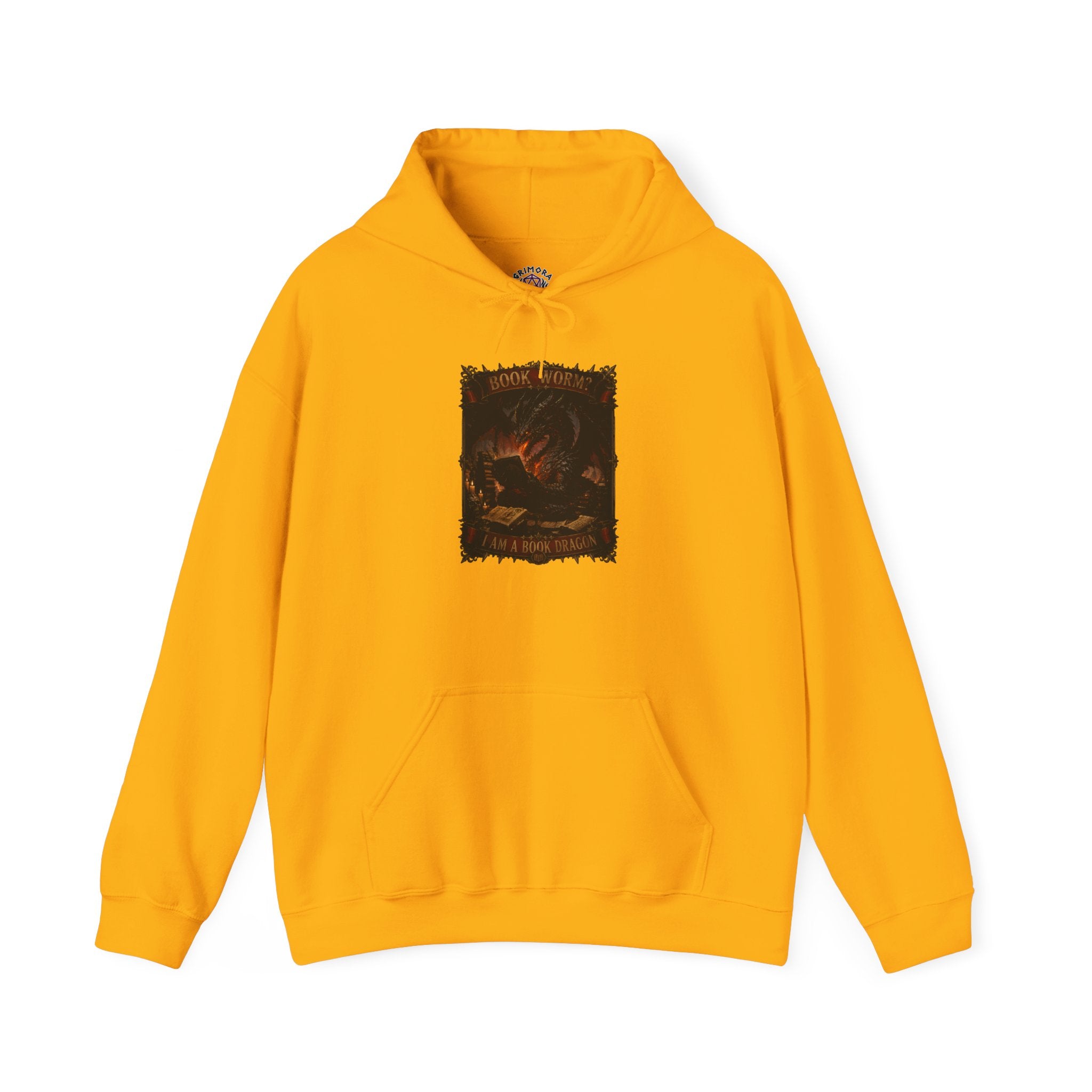 Book Worm? I Am a Book Dragon, Fantasy Reader Hoodie