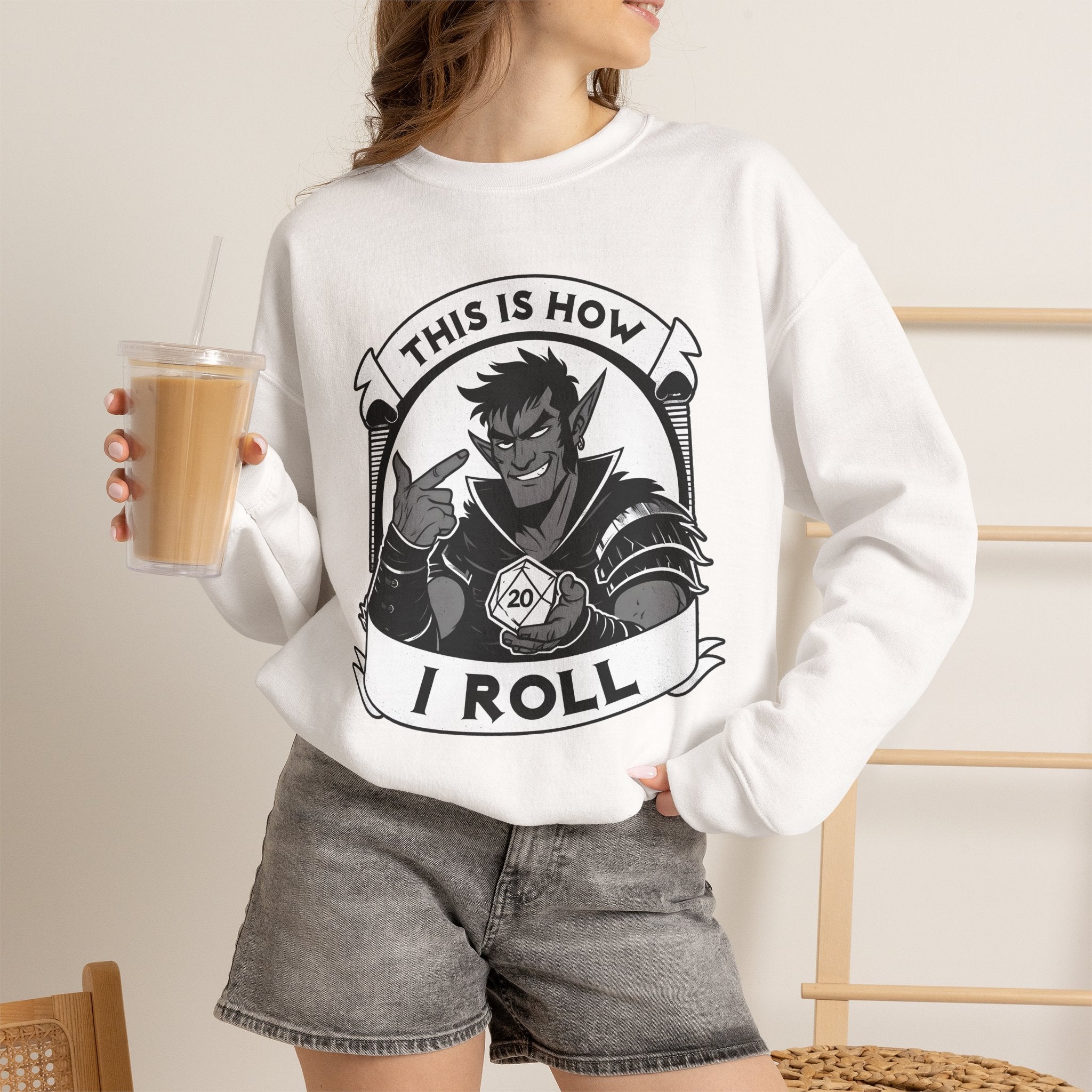 This Is How I Roll D20 Sweatshirt