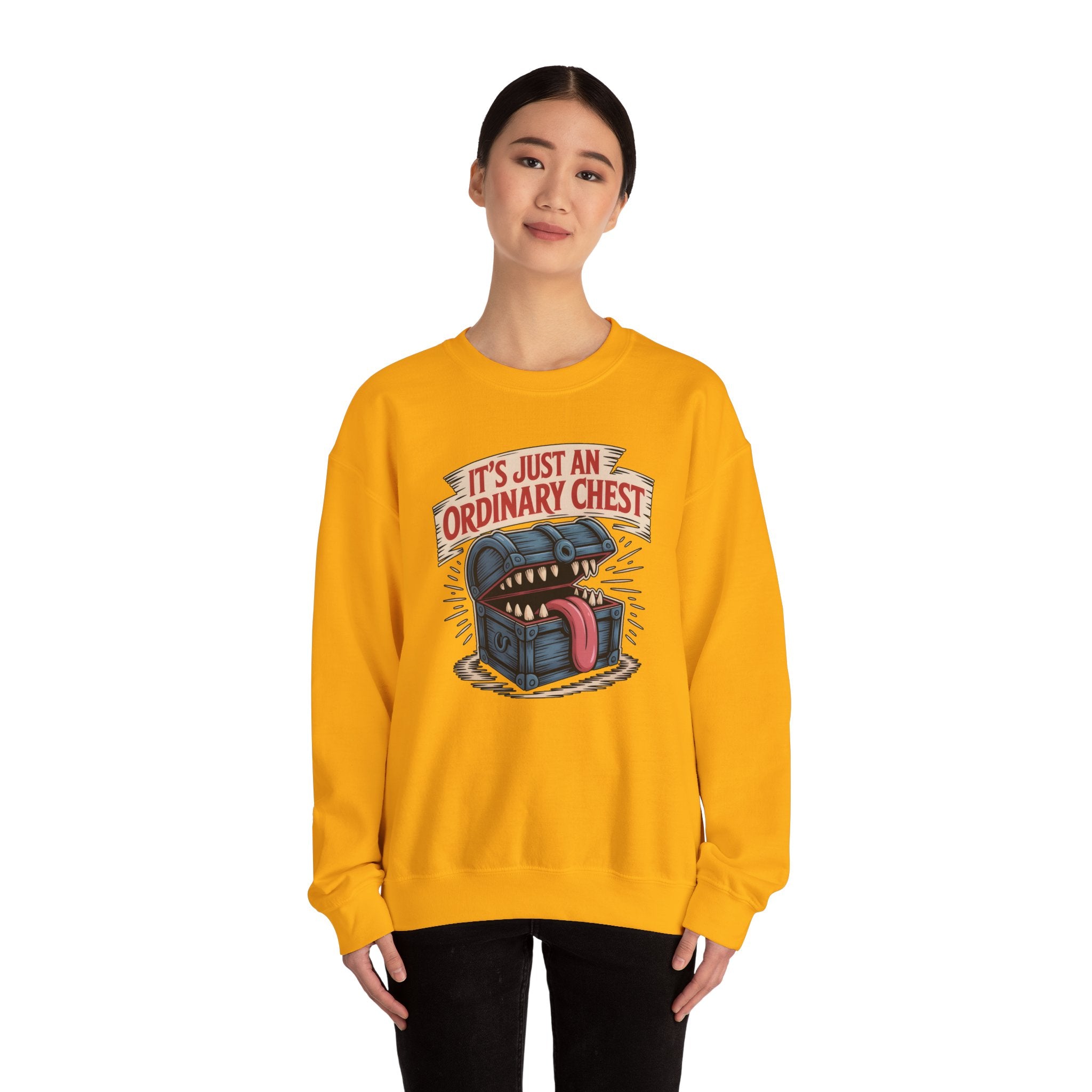"It's Just An Ordinary Chest" — Mimic monster Sweatshirt