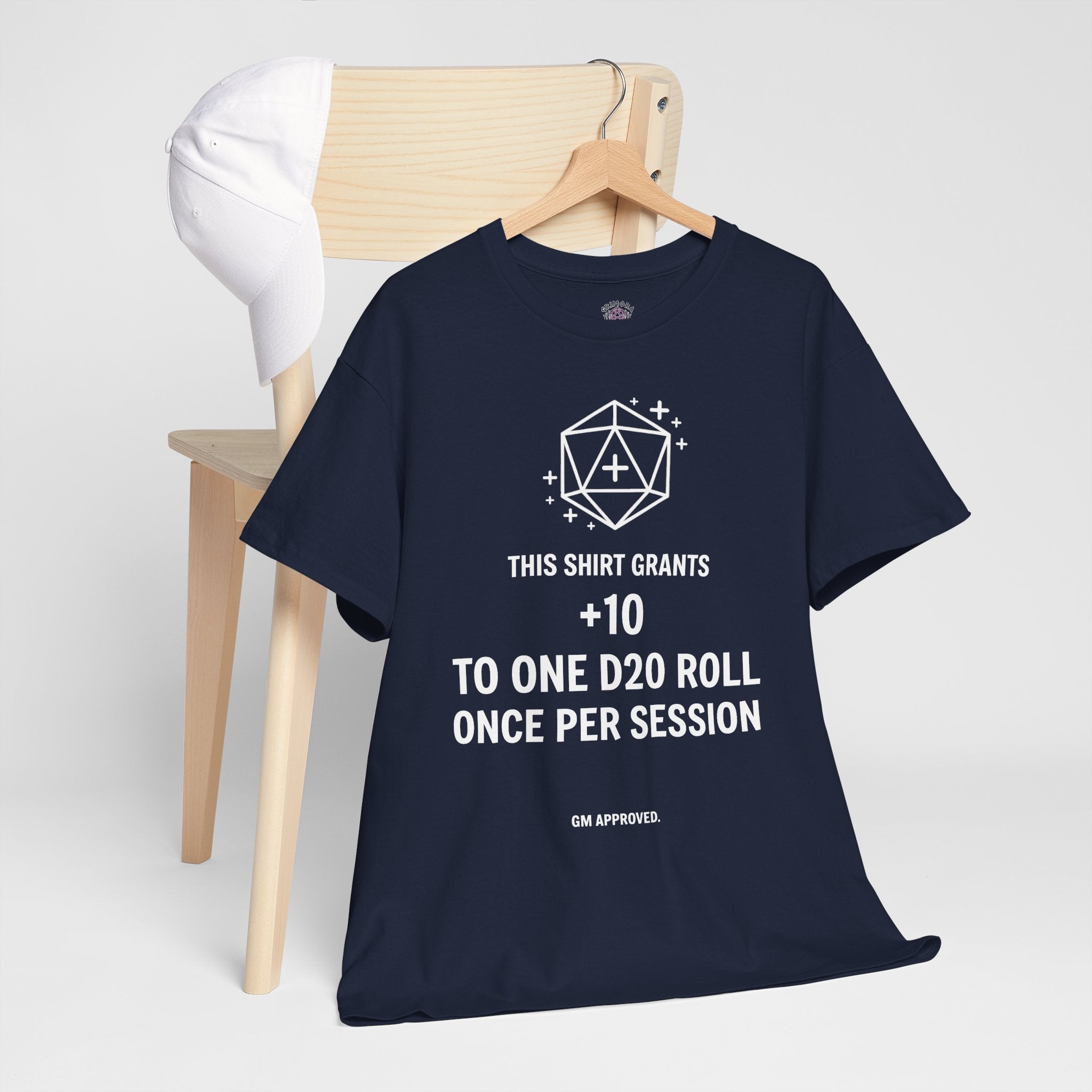 Dice roll plus modifier T-shirt | D20 RPG Personalizable T-shirt