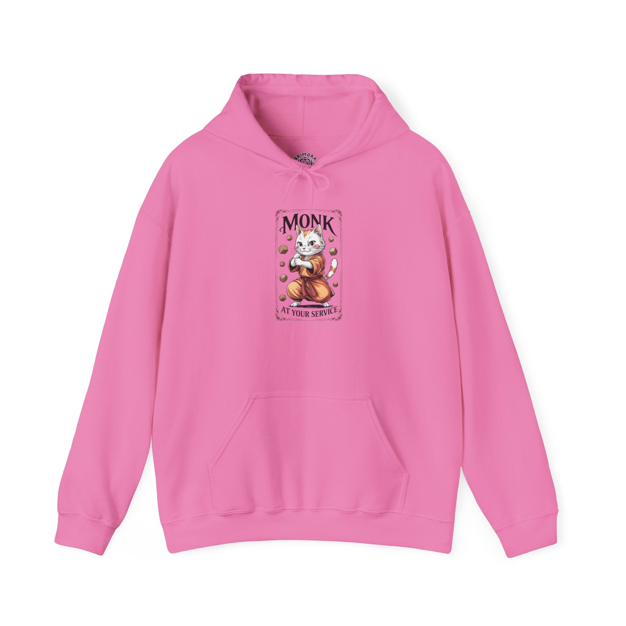Monk Cat at Your Service D&D Hoodie | Cat Lover RPG Gift