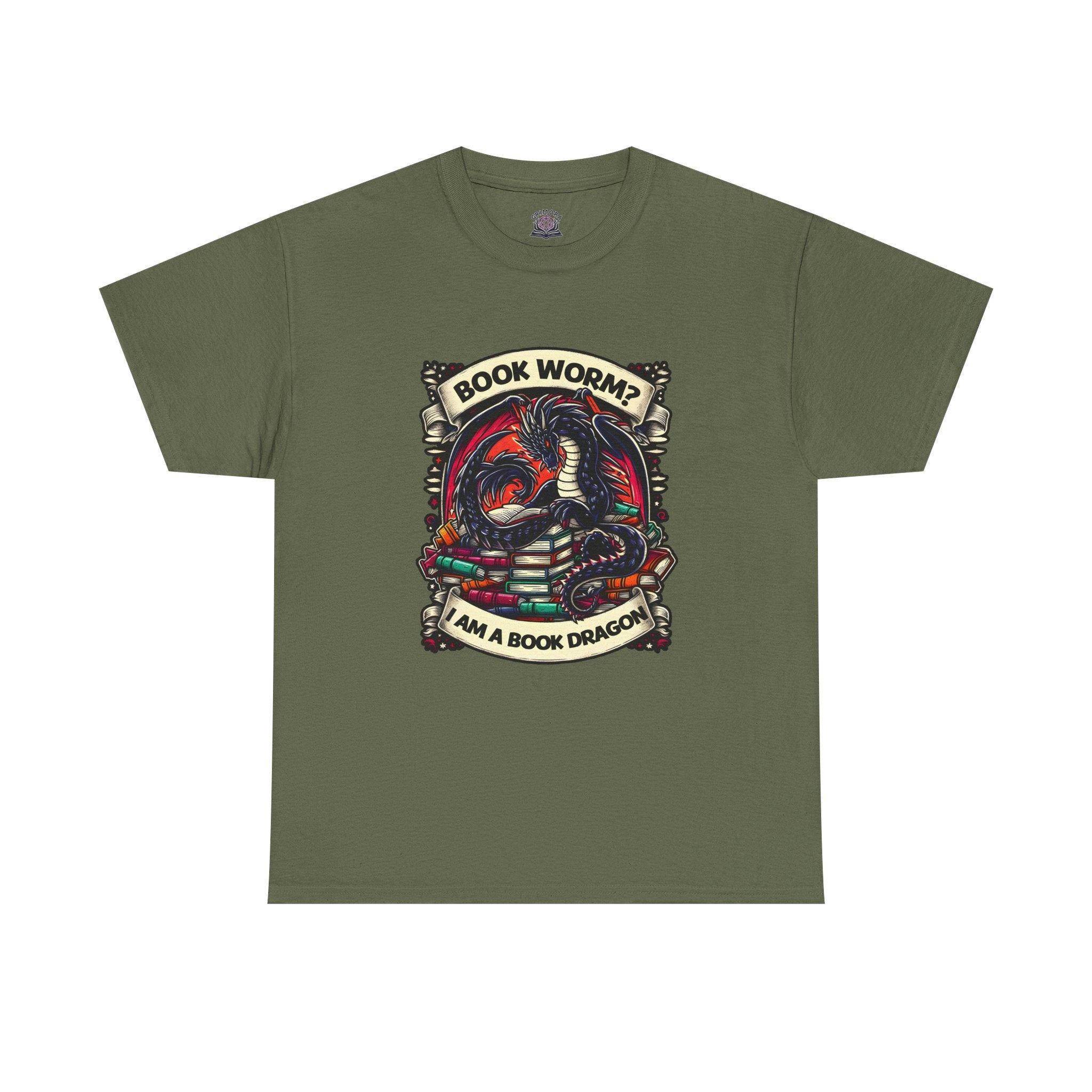 Book Worm? I Am a Book Dragon, Fantasy Reader T-shirt