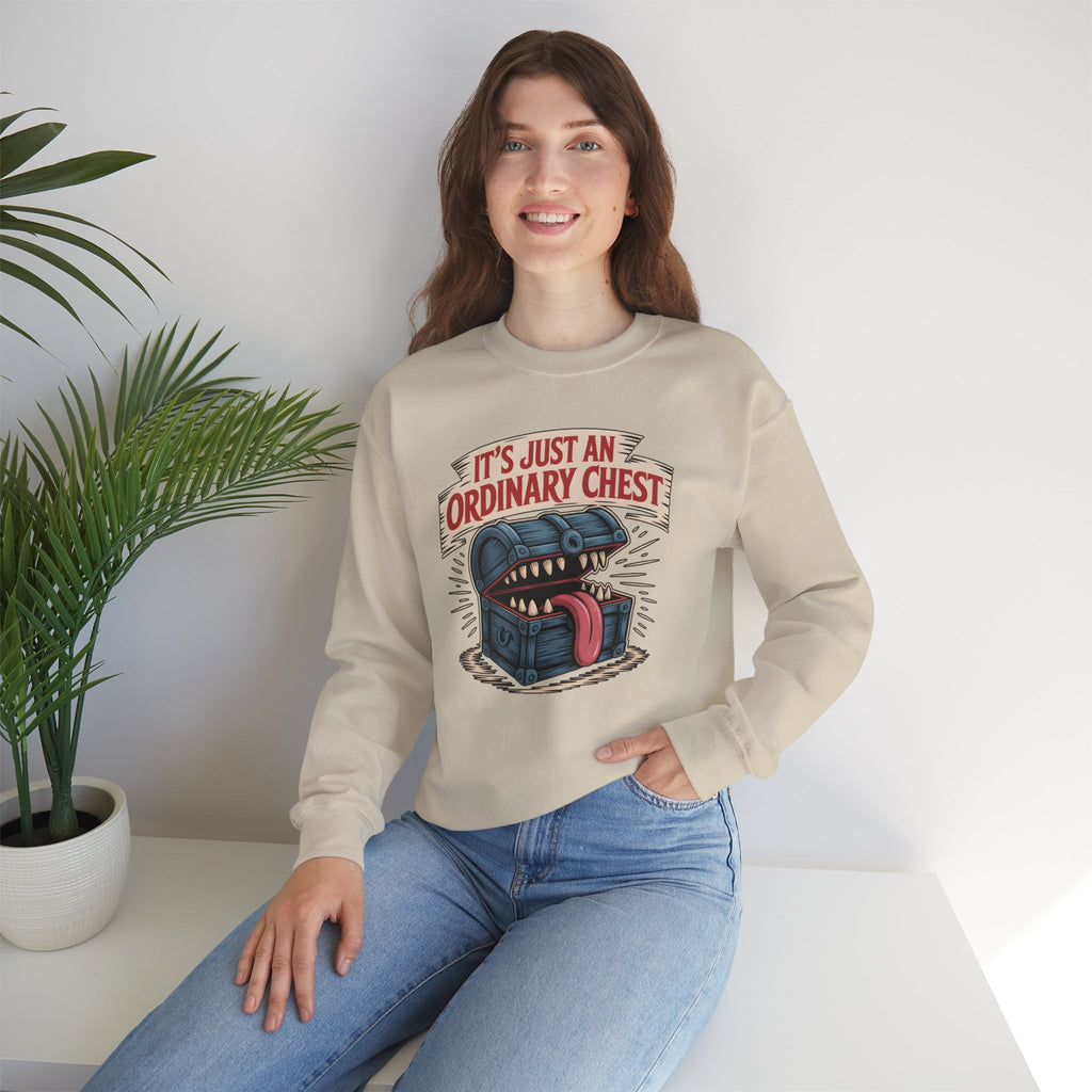 "It's Just An Ordinary Chest" — Mimic monster Sweatshirt