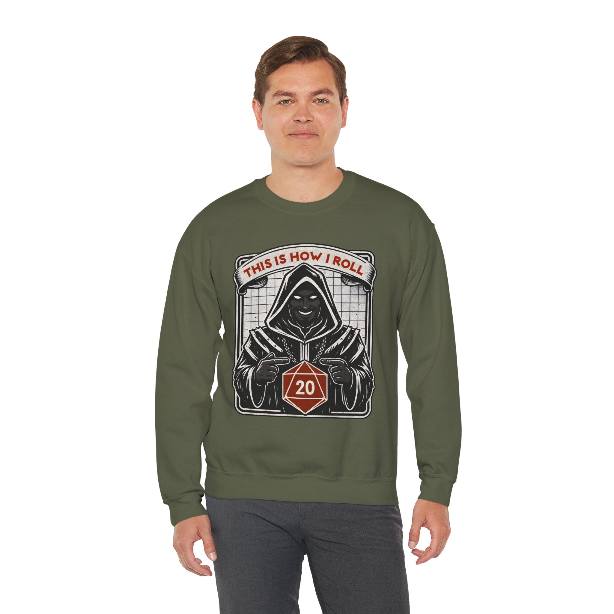 This Is How I Roll D20 Sweatshirt
