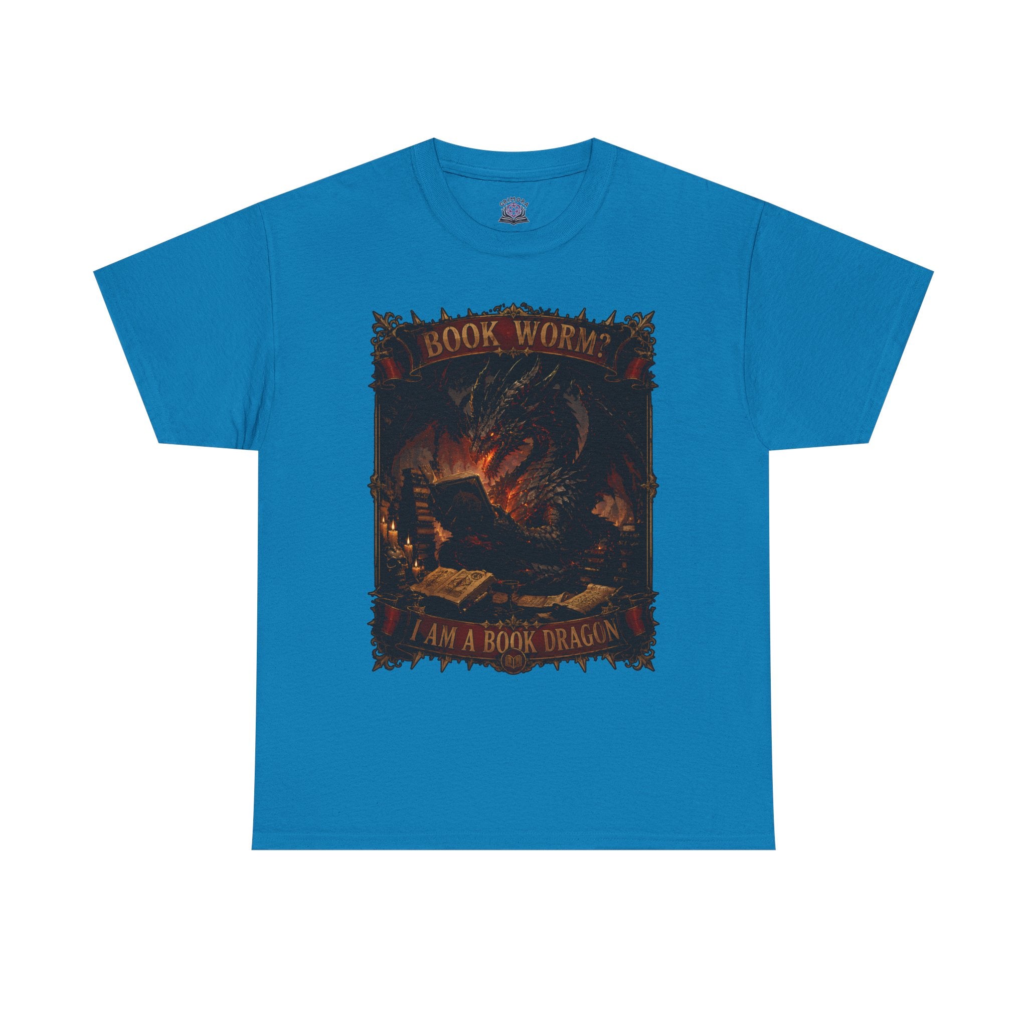 Book Worm? I Am a Book Dragon, Fantasy Reader T-shirt