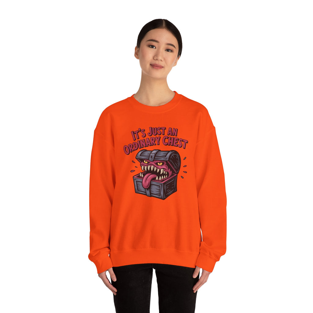 "It's Just An Ordinary Chest" — Mimic monster Sweatshirt