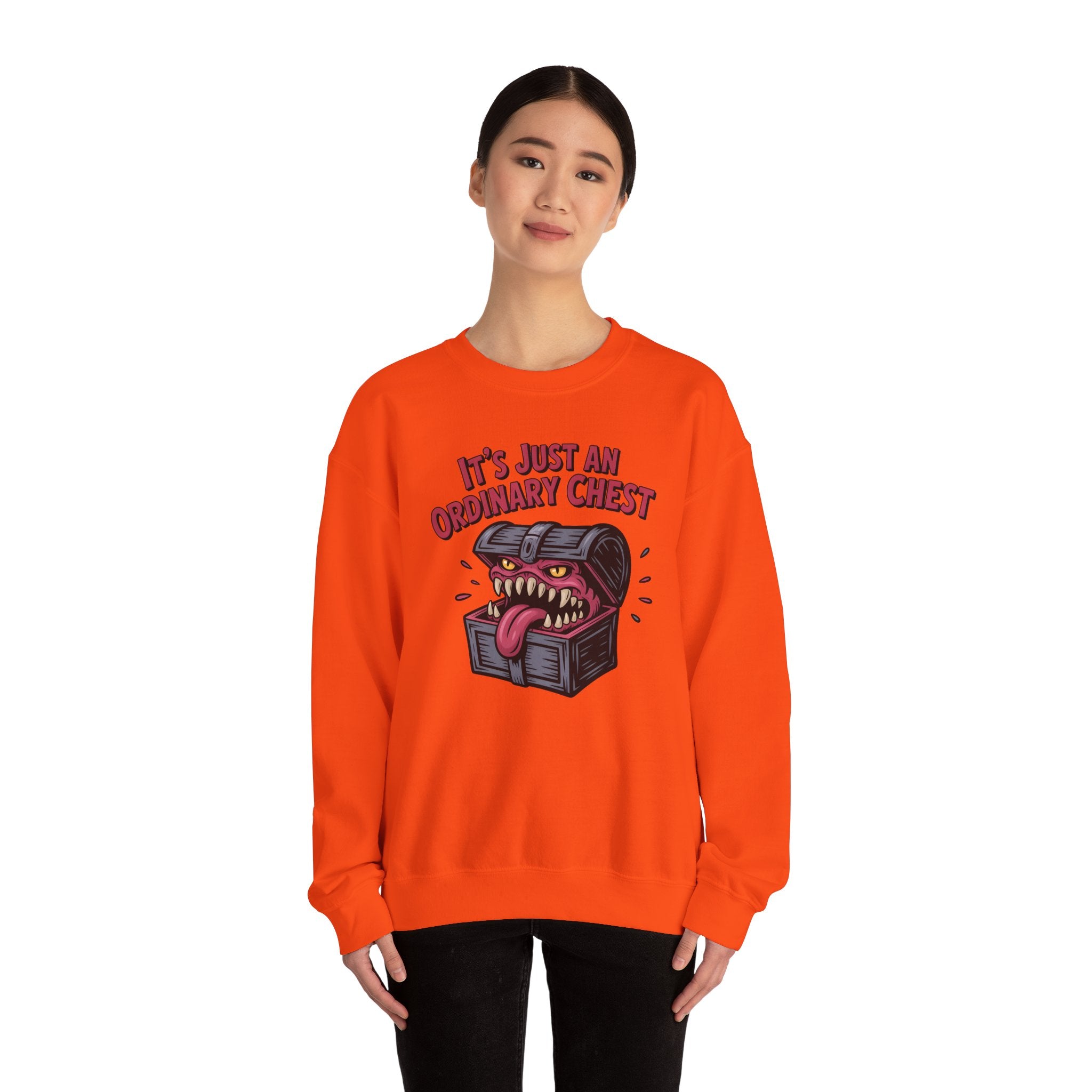 "It's Just An Ordinary Chest" — Mimic monster Sweatshirt