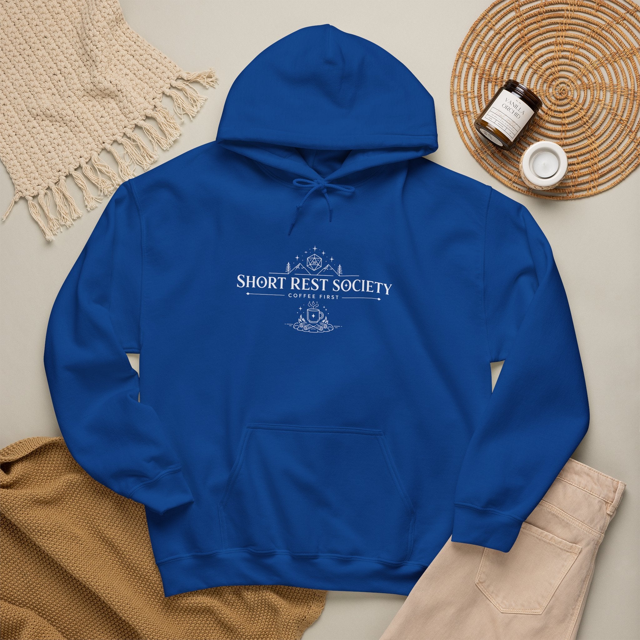 Short Rest Society – Coffee First | Tabletop RPG Hoodie