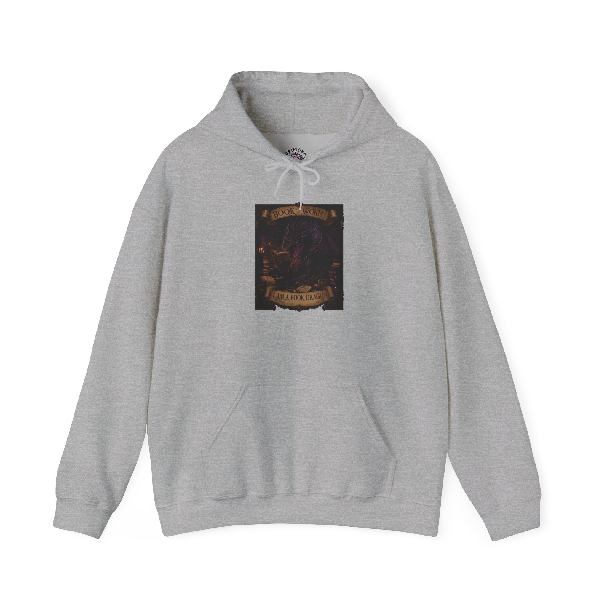 Book Worm? I Am a Book Dragon, Fantasy Reader Hoodie