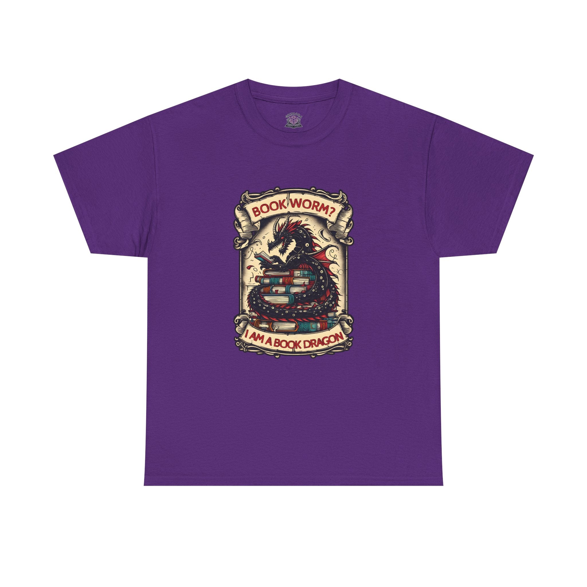 Book Worm? I Am a Book Dragon, Fantasy Reader T-shirt
