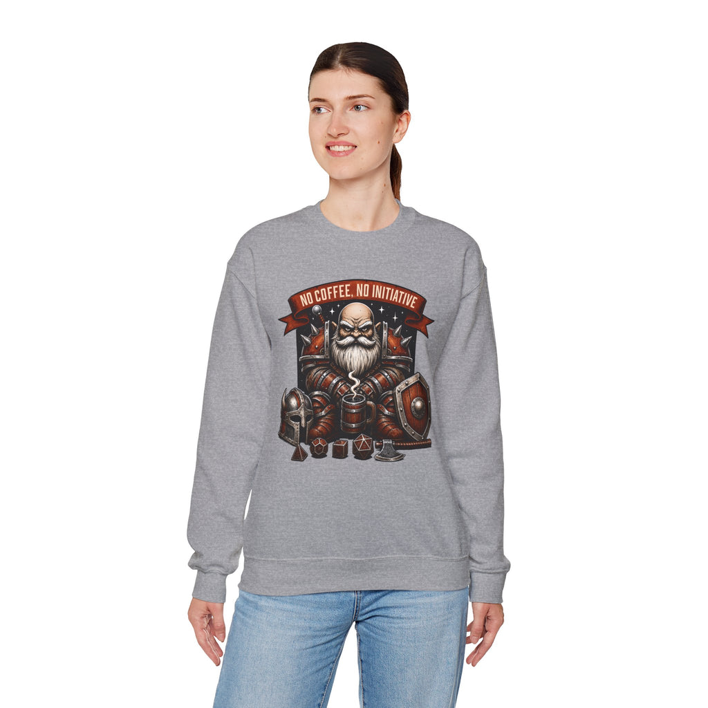 No Coffee, No Initiative | Fantasy RPG Sweatshirt