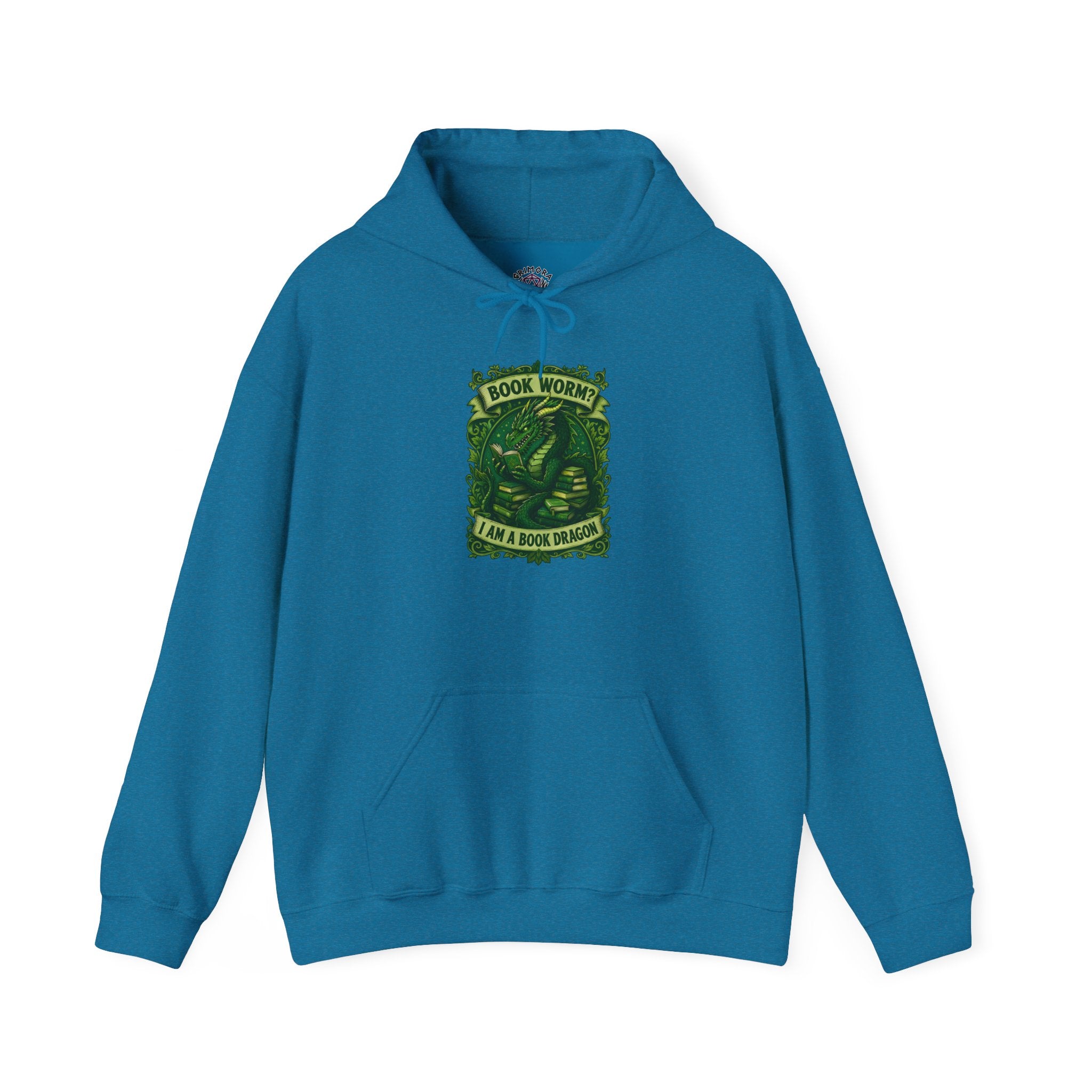 Book Worm? I Am a Book Dragon, Fantasy Reader Hoodie