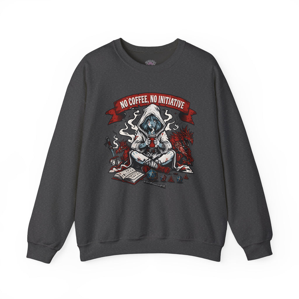 No Coffee, No Initiative | Fantasy RPG Sweatshirt