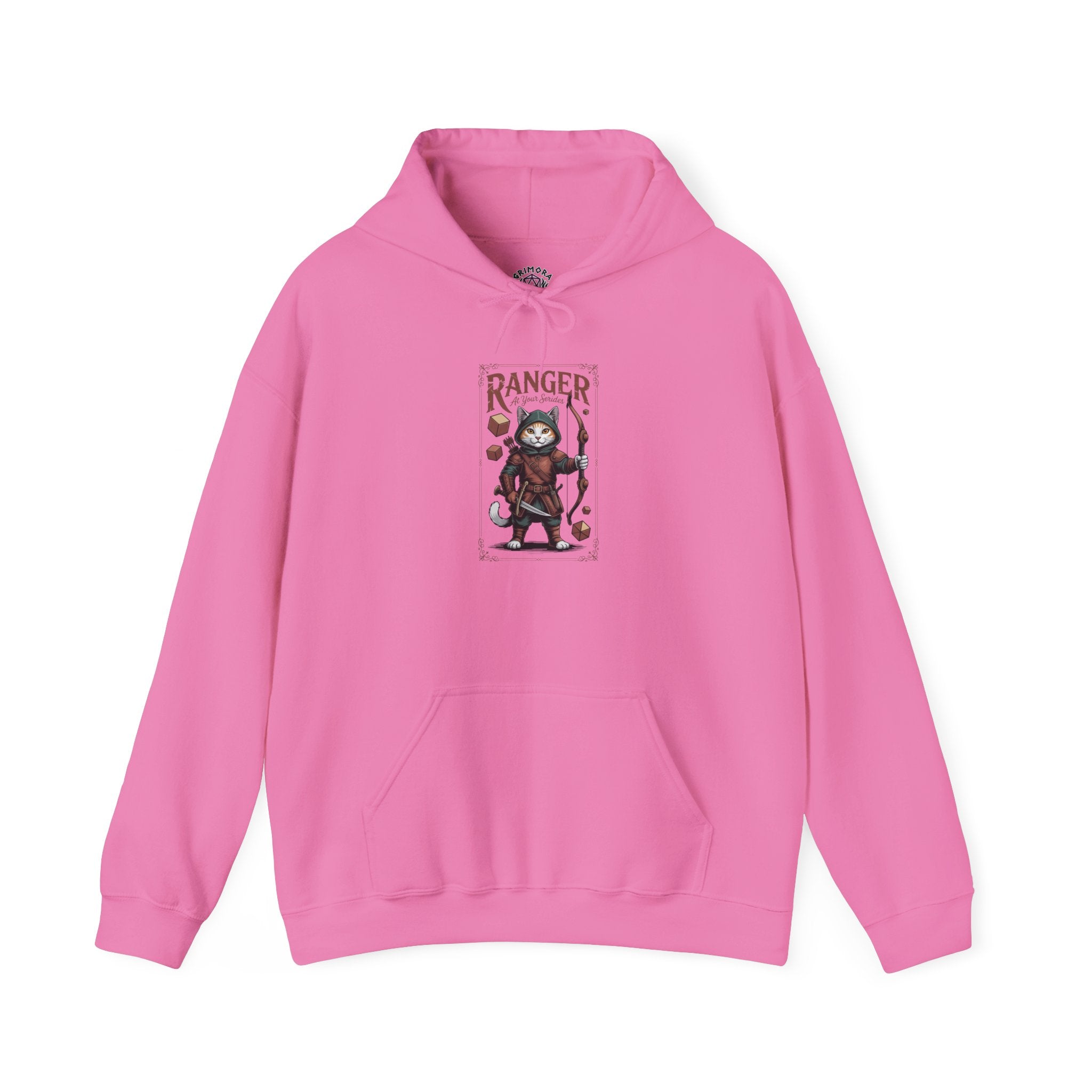 Ranger Cat at Your Serivece D&D Hoodie | Cat Lover RPG Gift