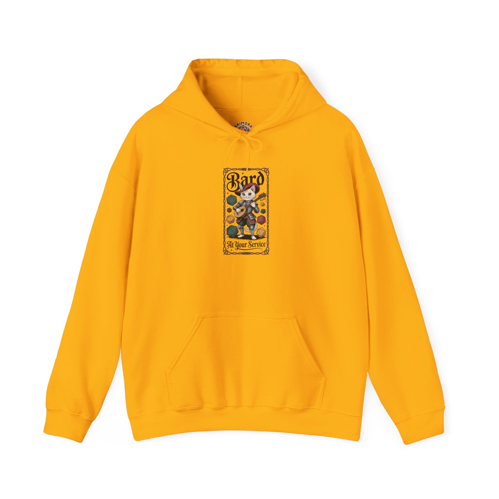 Bard Cat at Your Serivece D&D Hoodie | Cat Lover RPG Gift