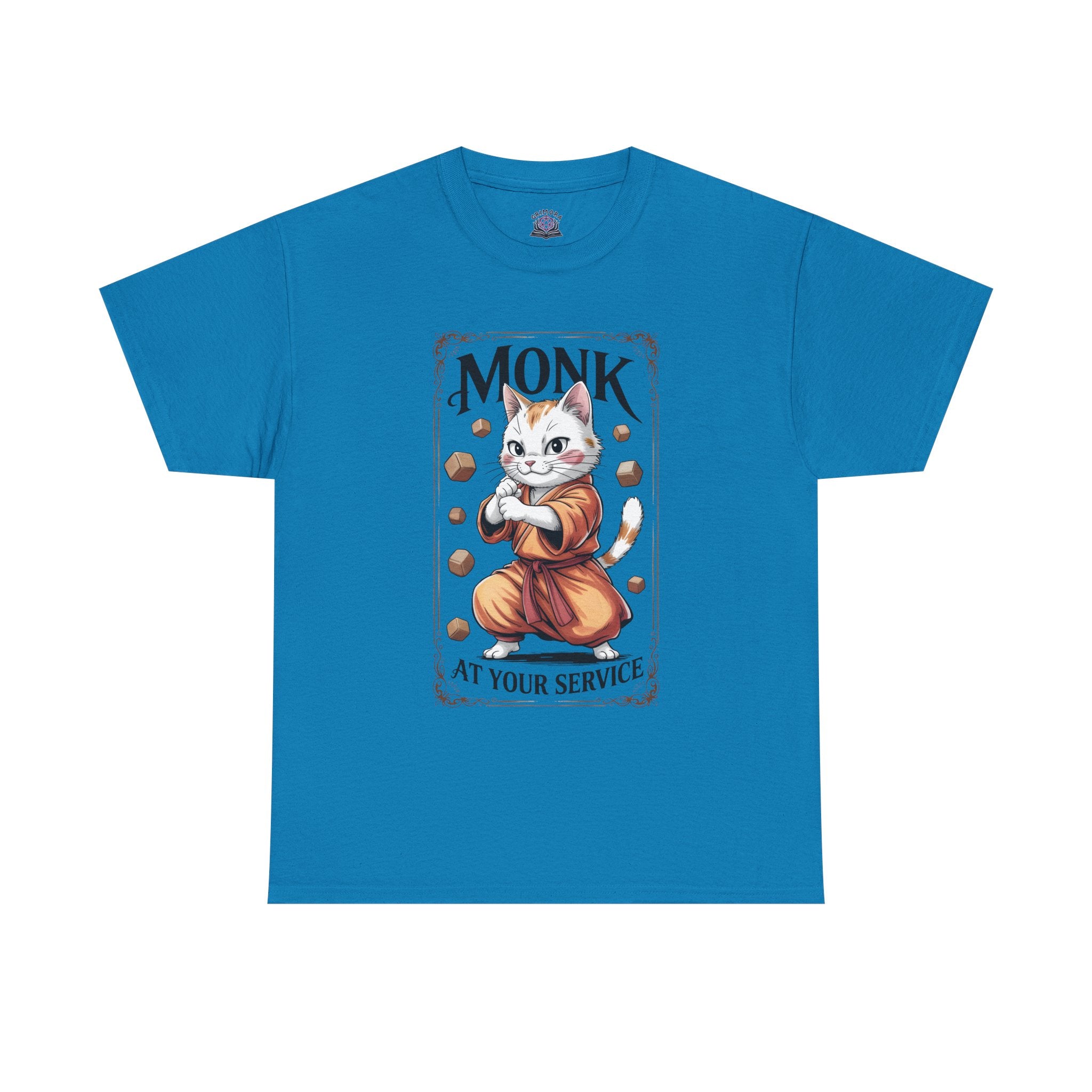 Monk Cat at Your Service D&D T-shirt | Cat Lover RPG Gift