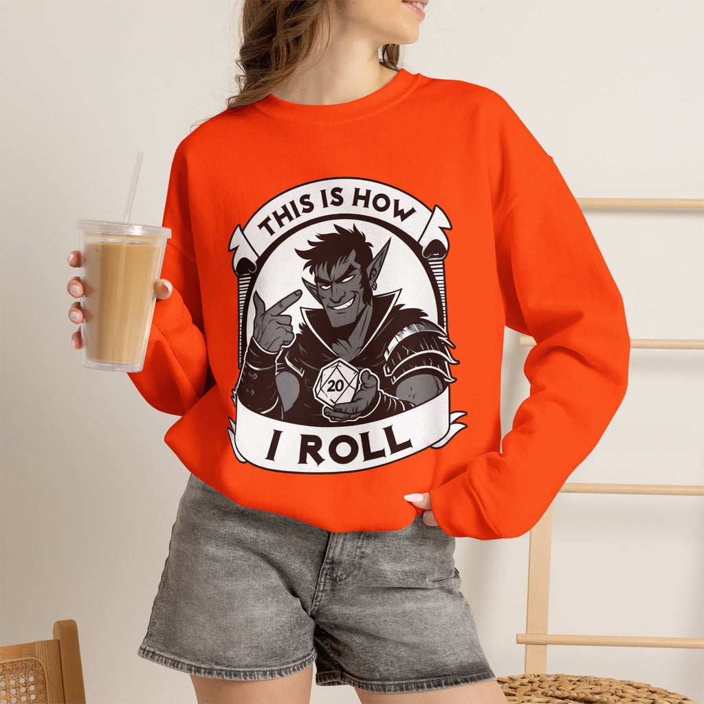 This Is How I Roll D20 Sweatshirt