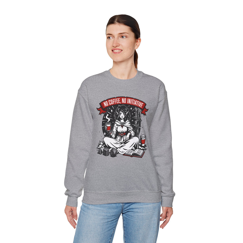 No Coffee, No Initiative | Fantasy RPG Sweatshirt