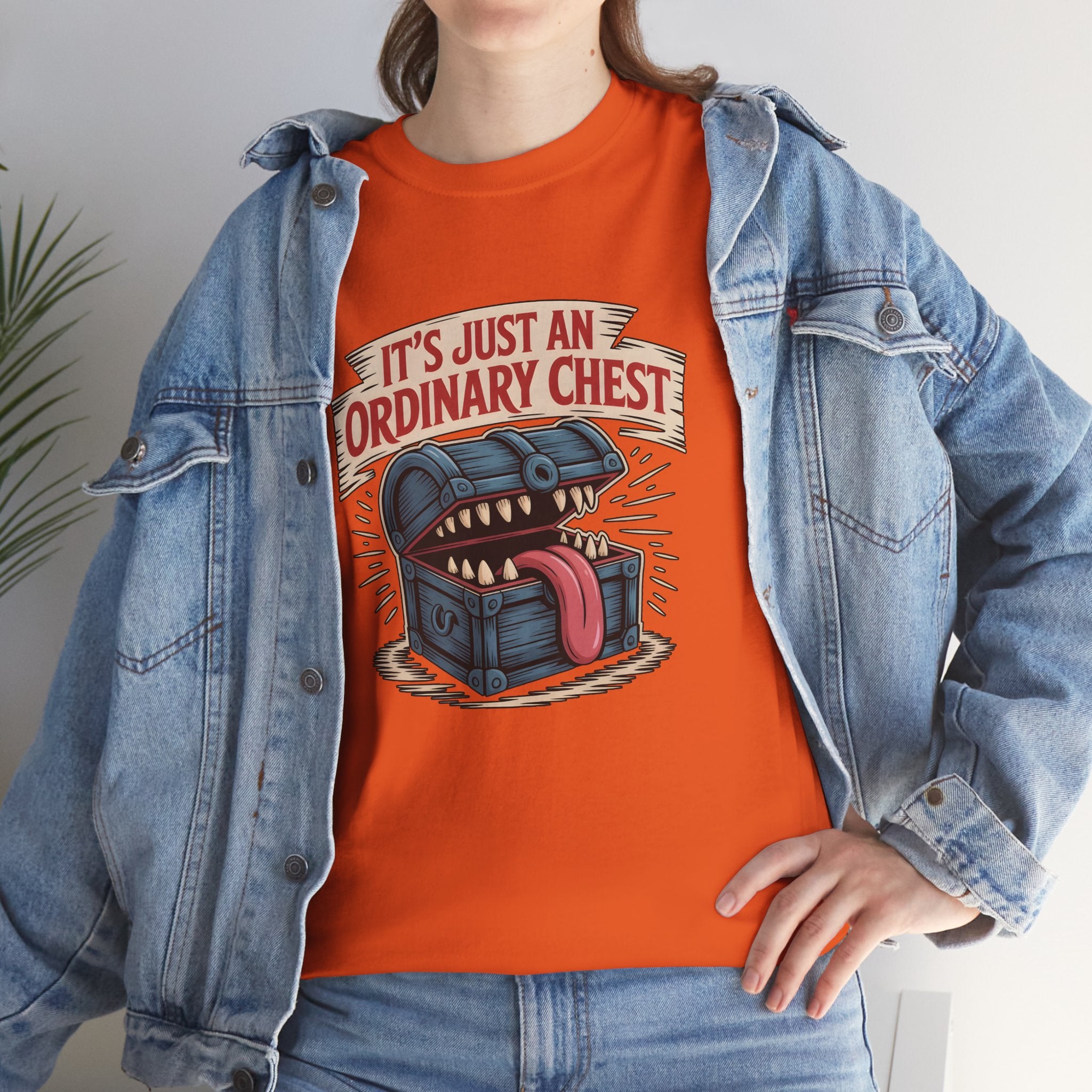 "It's Just An Ordinary Chest" — Mimic monster T-shirt