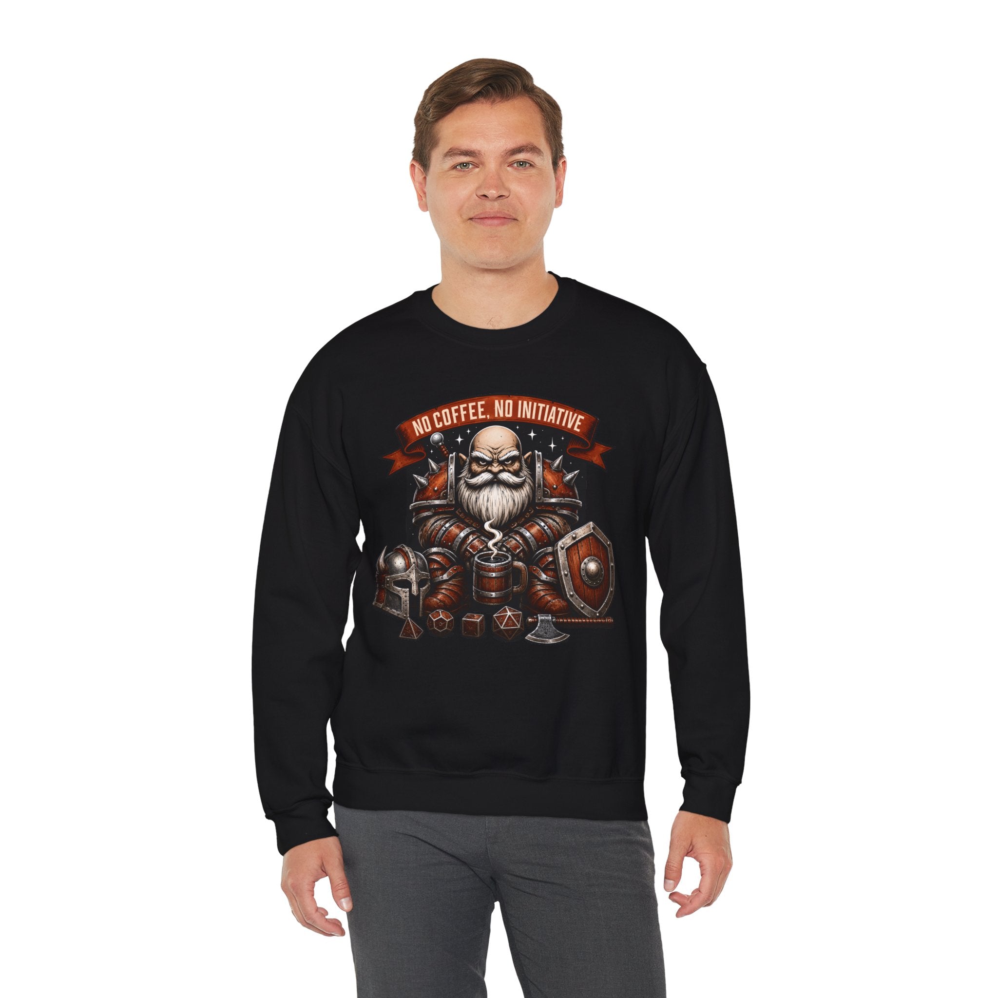 No Coffee, No Initiative | Fantasy RPG Sweatshirt