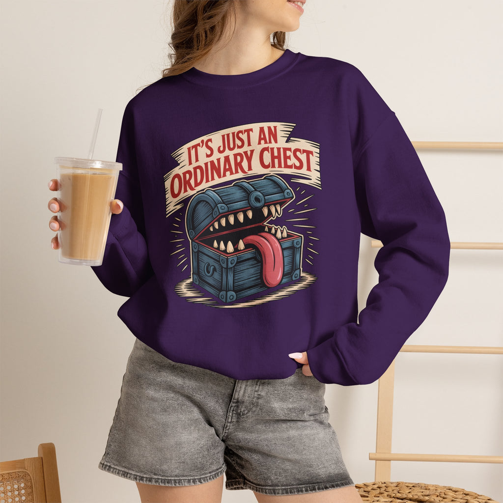"It's Just An Ordinary Chest" — Mimic monster Sweatshirt