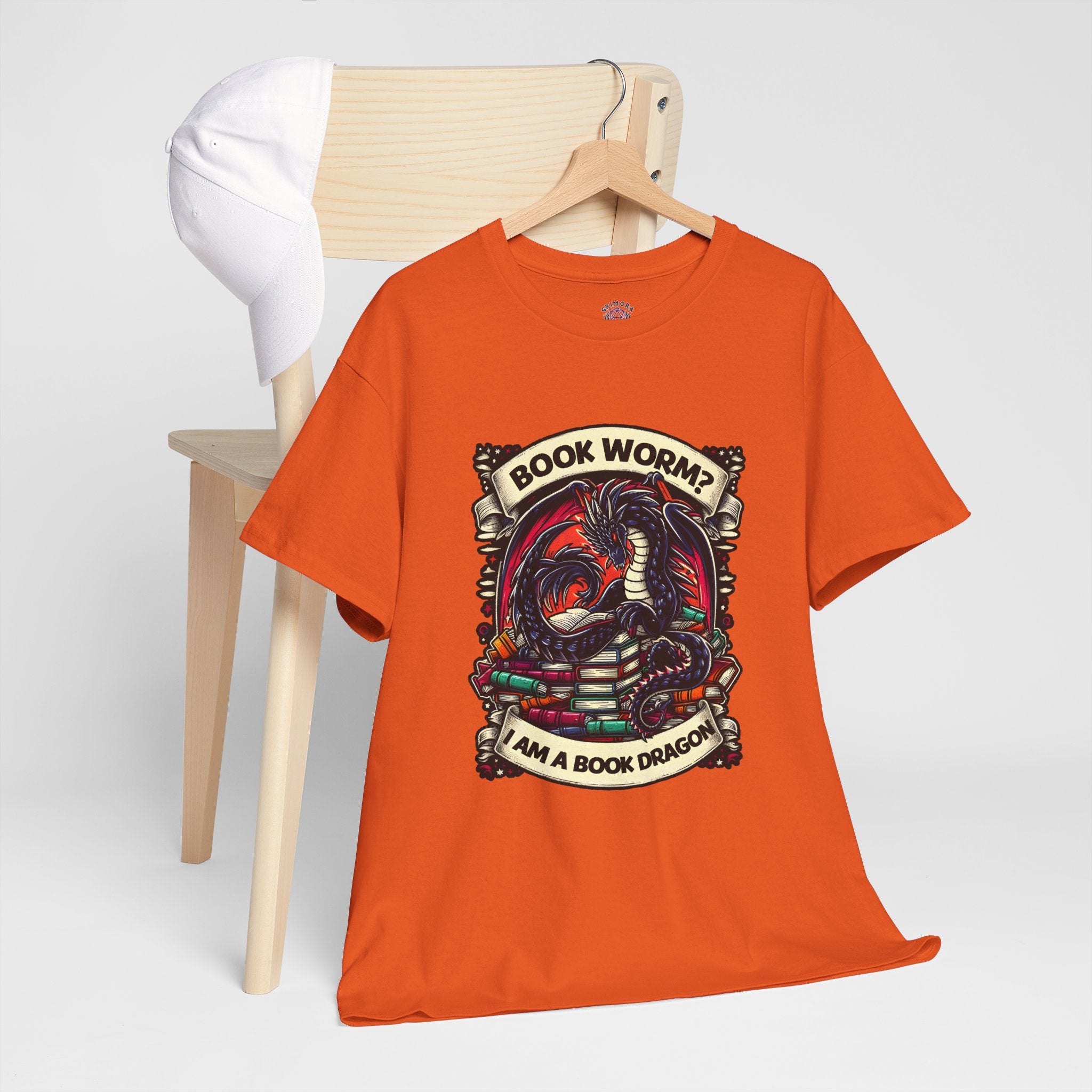 Book Worm? I Am a Book Dragon, Fantasy Reader T-shirt