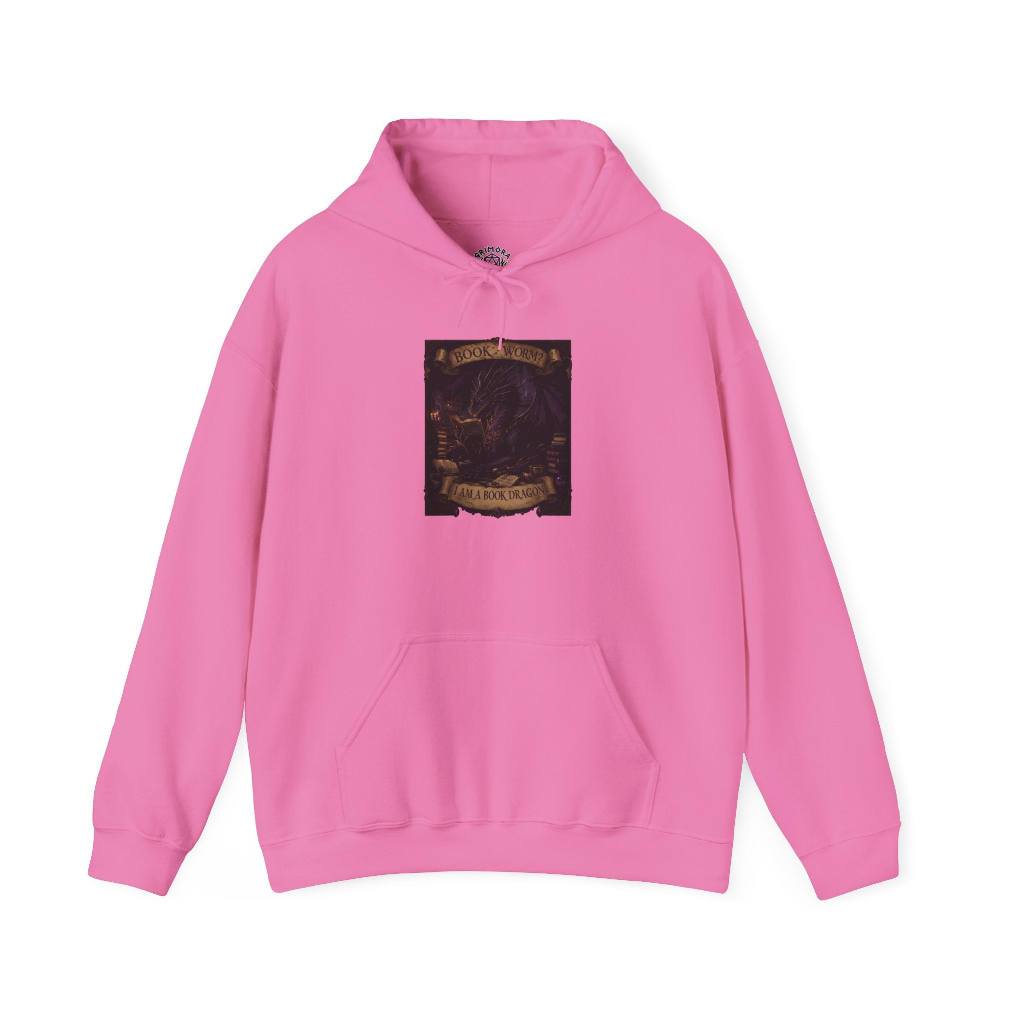 Book Worm? I Am a Book Dragon, Fantasy Reader Hoodie
