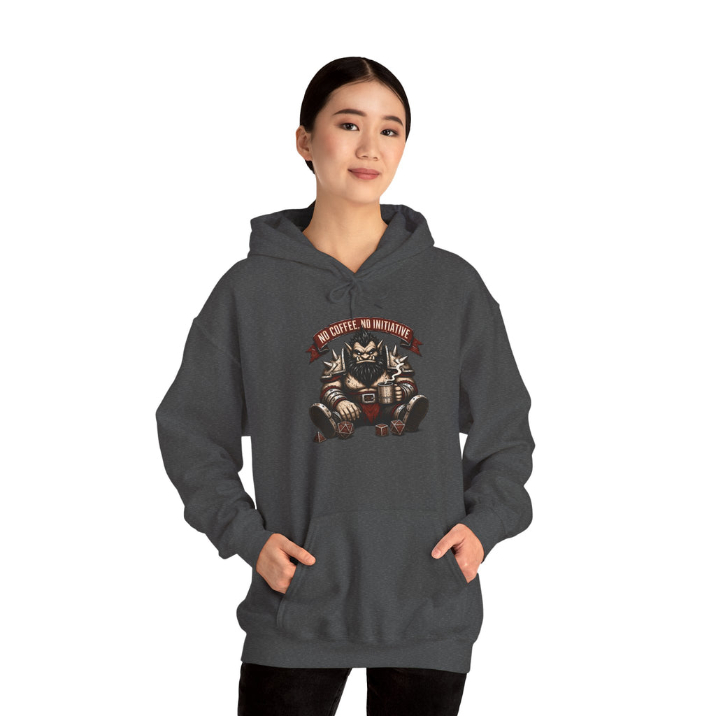 No Coffee, No Initiative | Fantasy RPG Hoodie