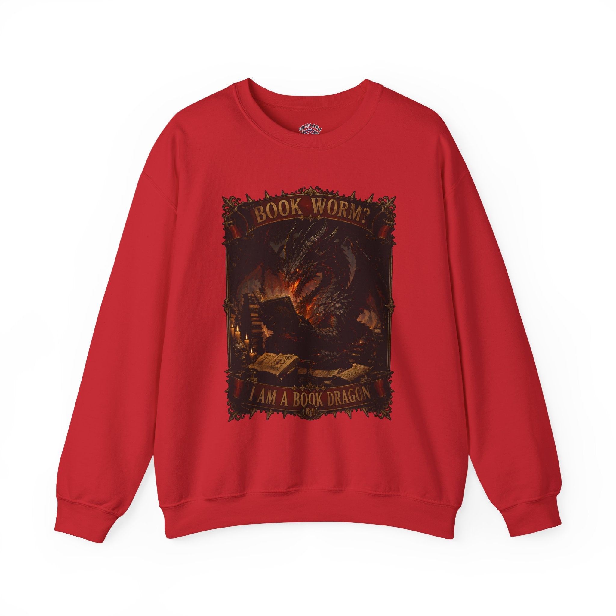 Book Worm? I Am a Book Dragon, Fantasy Reader Sweatshirt