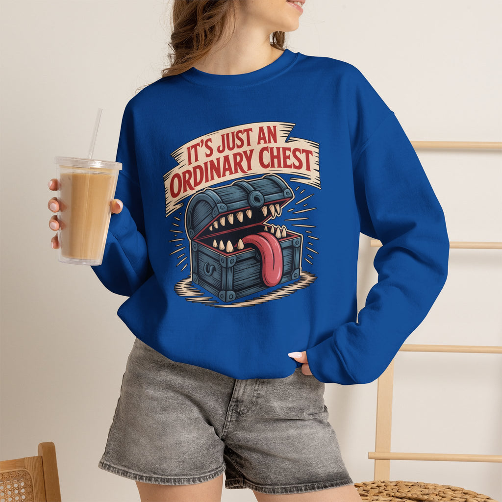 "It's Just An Ordinary Chest" — Mimic monster Sweatshirt