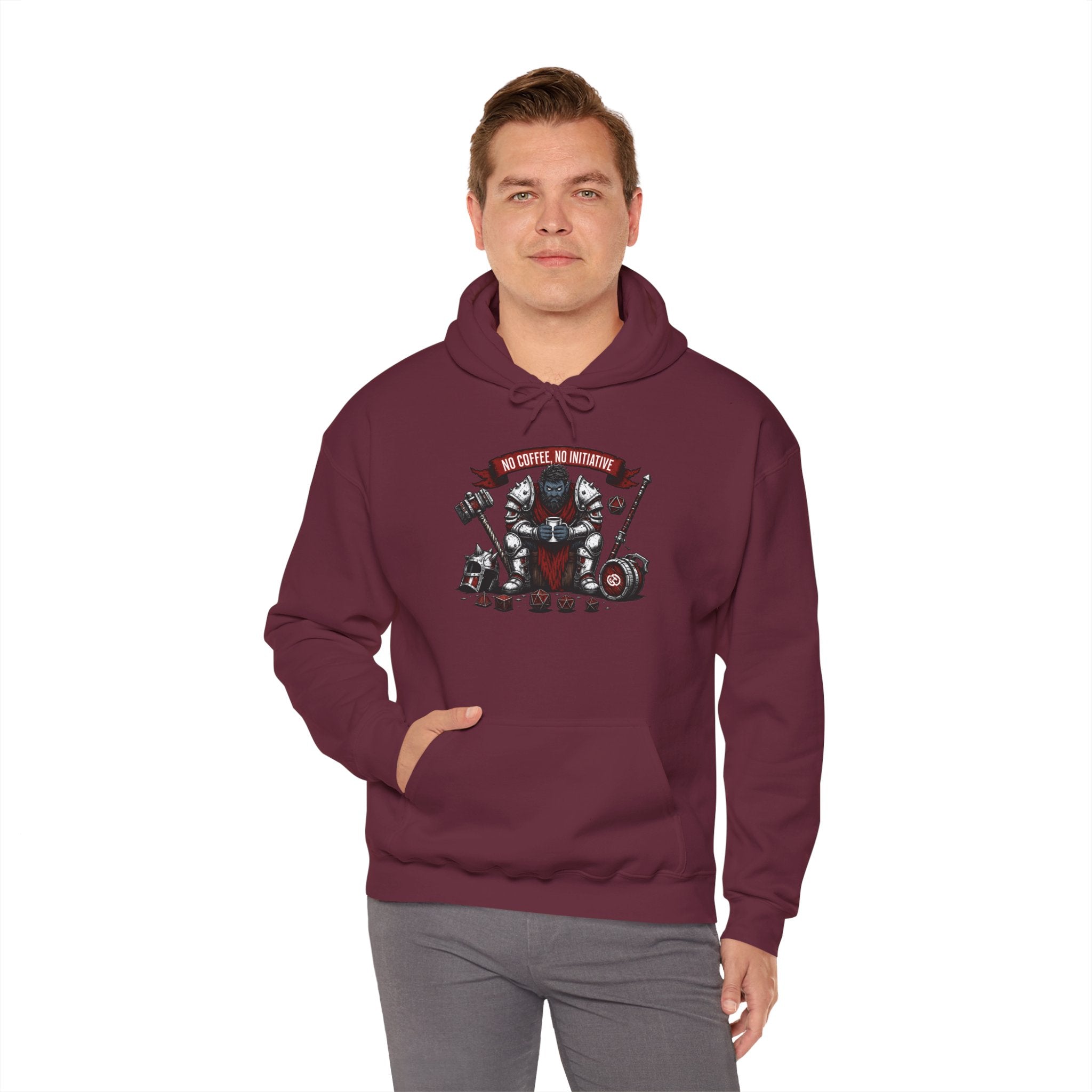 No Coffee, No Initiative | Fantasy RPG Hoodie