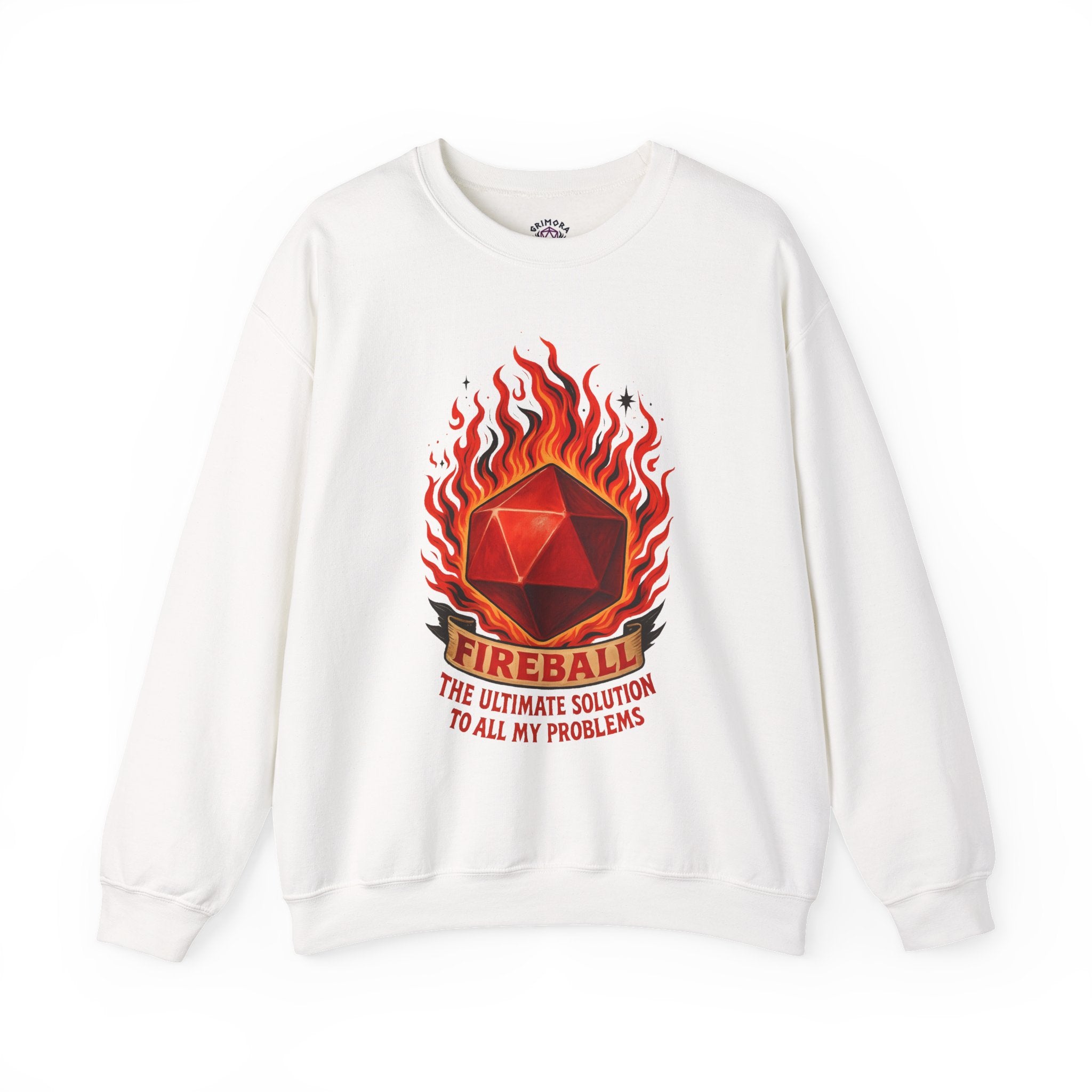 Fireball – The Ultimate Solution to All My Problems| Funny RPG Sweatshirt