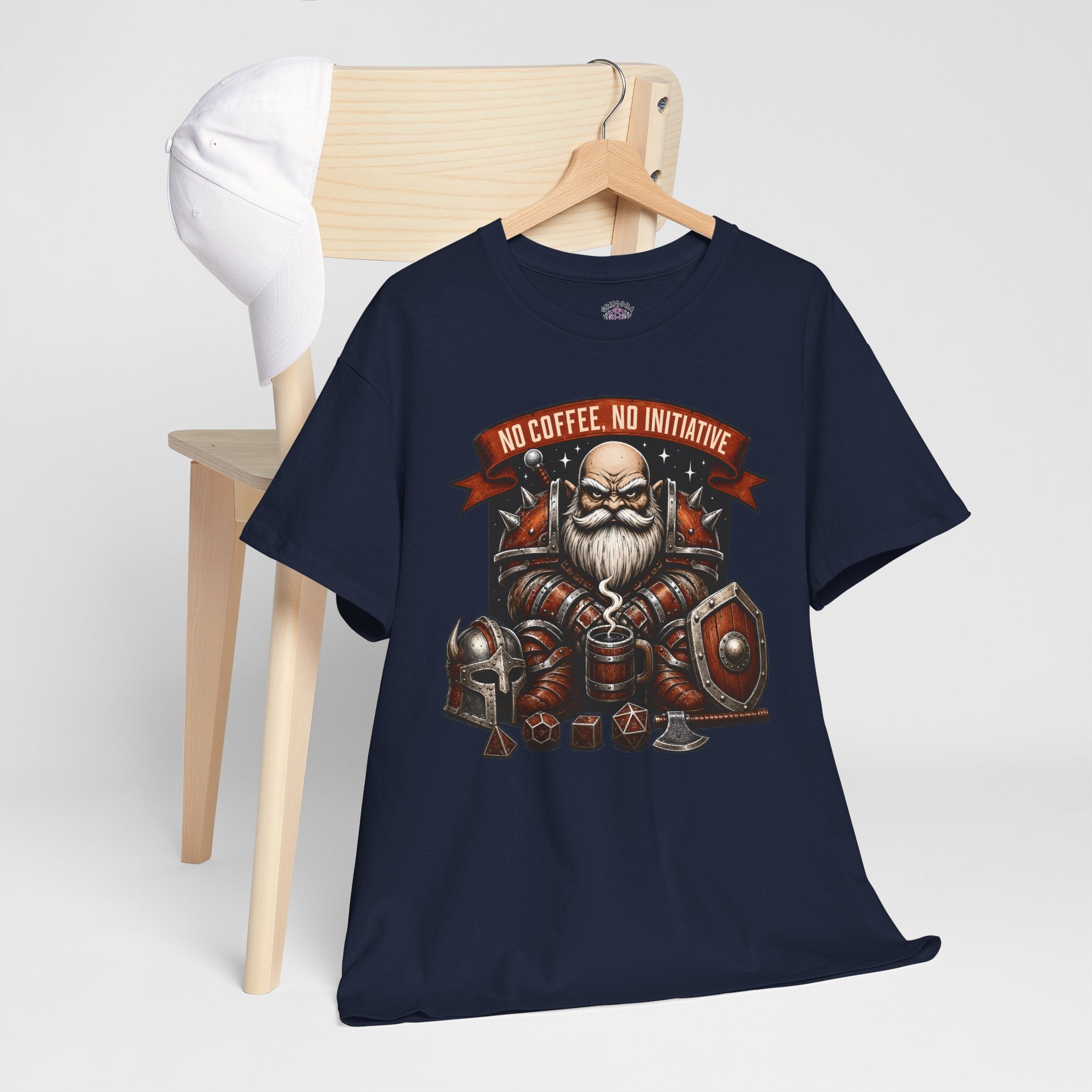 No Coffee, No Initiative | Fantasy RPG T-shirt