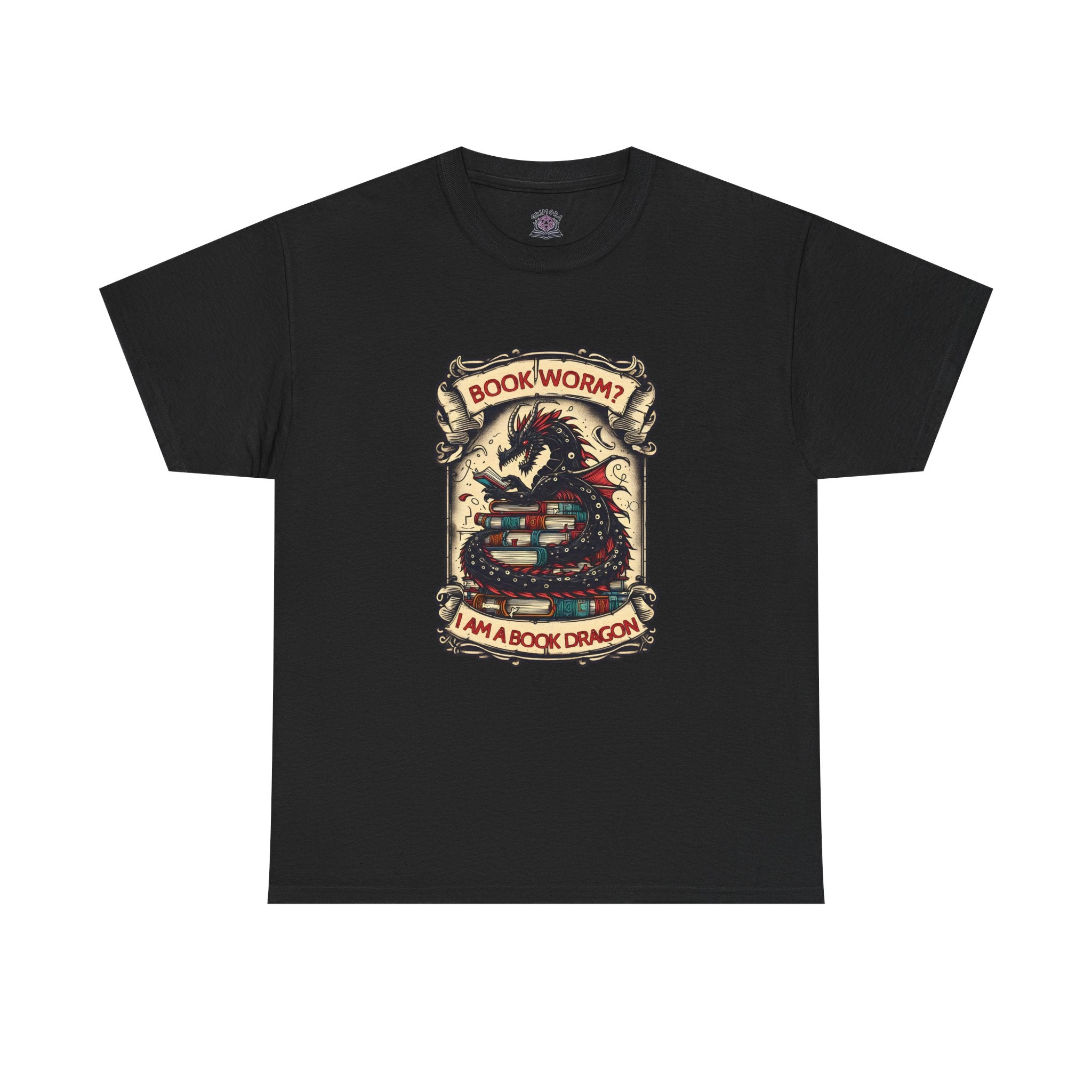 Book Worm? I Am a Book Dragon, Fantasy Reader T-shirt