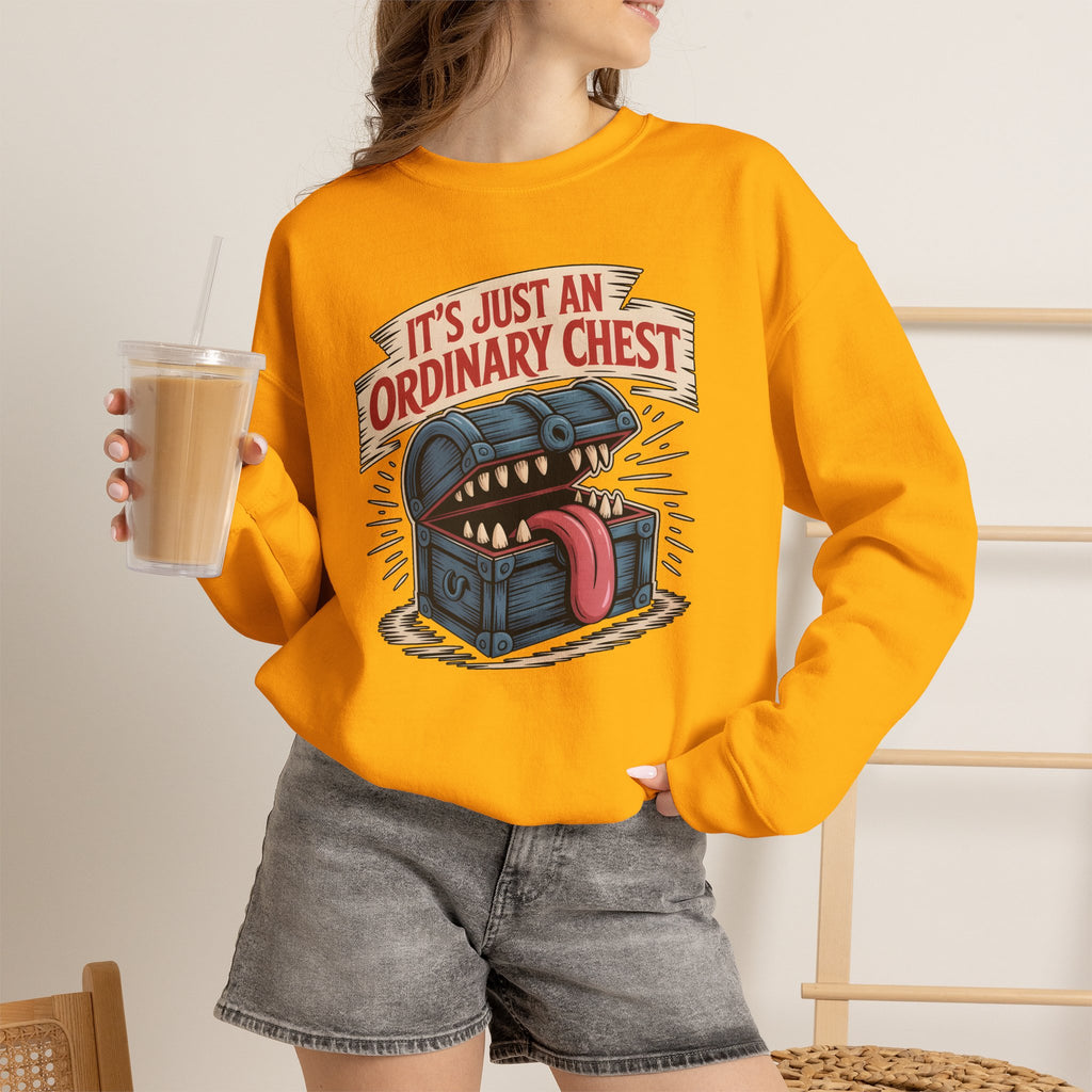 "It's Just An Ordinary Chest" — Mimic monster Sweatshirt