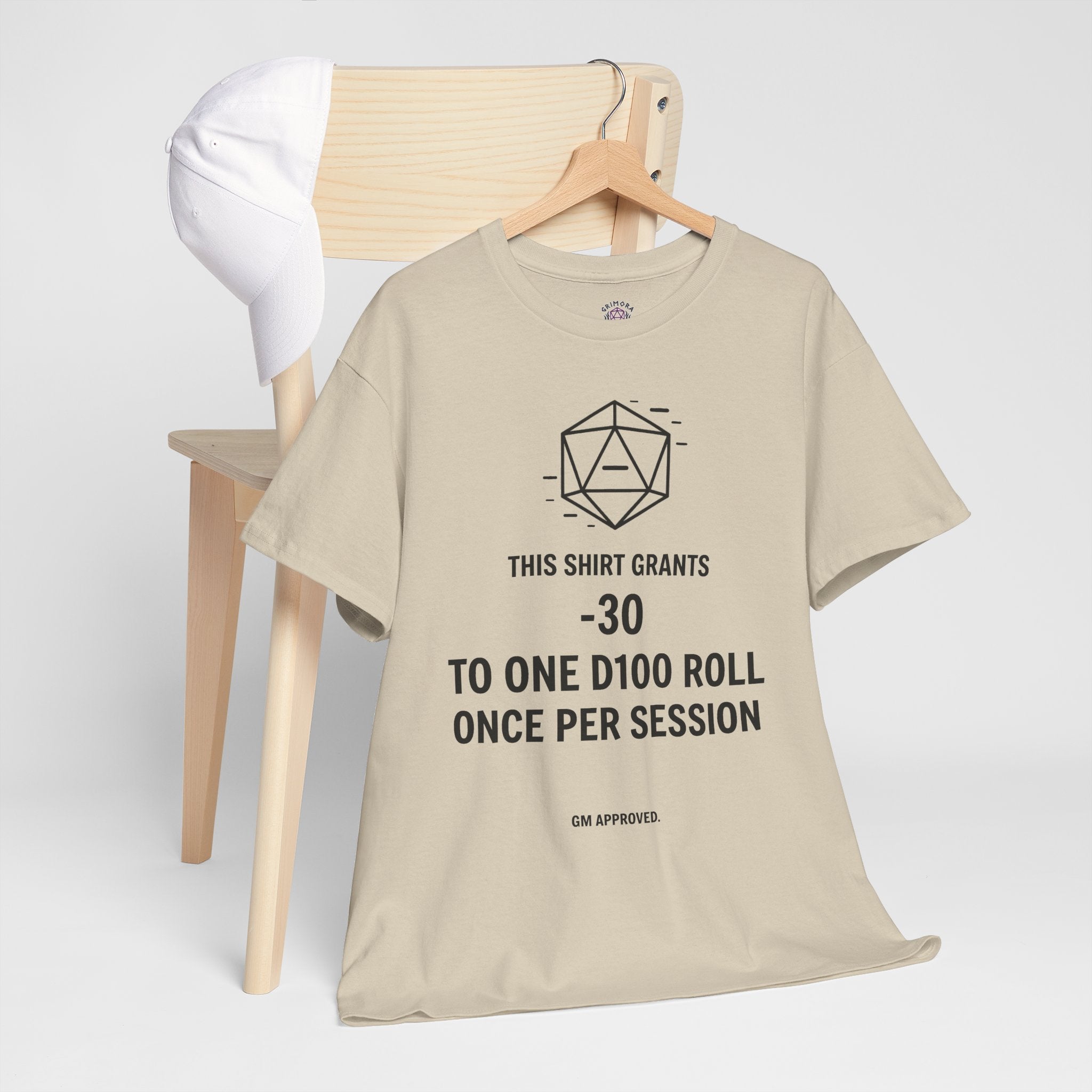 Dice roll minus modifier T-shirt | RPG Personalizable
