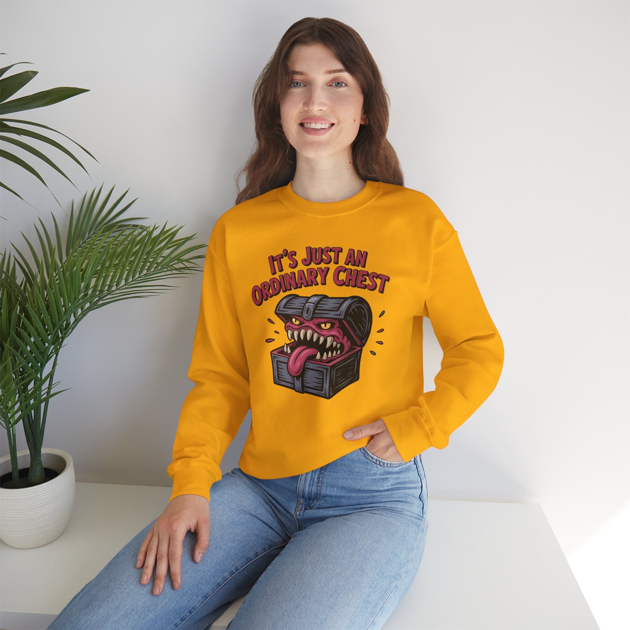 "It's Just An Ordinary Chest" — Mimic monster Sweatshirt