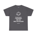 Reroll T-shirt | RPG Personalizable T-shirt