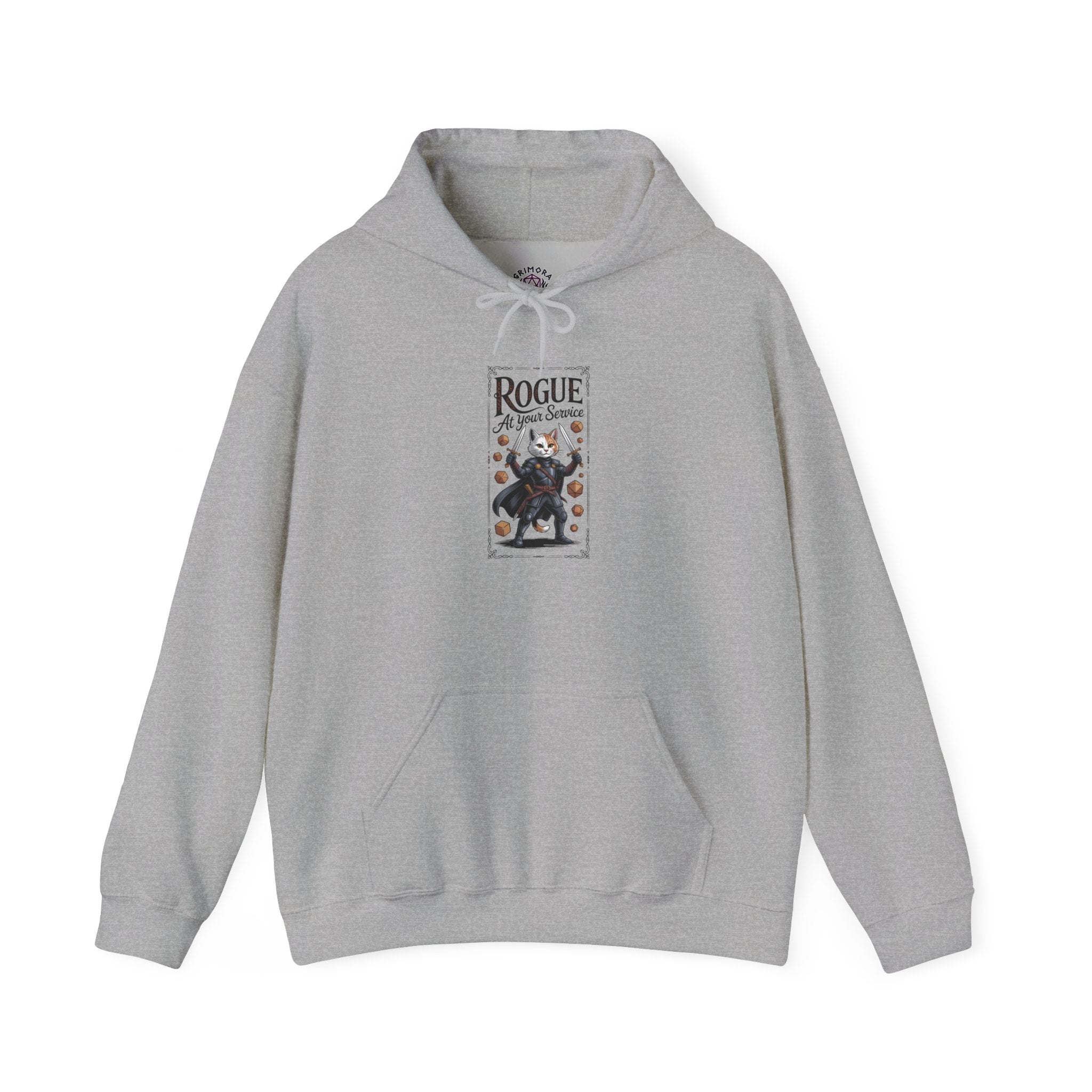 Rogue Cat at Your Serivece D&D Hoodie | Cat Lover RPG Gift