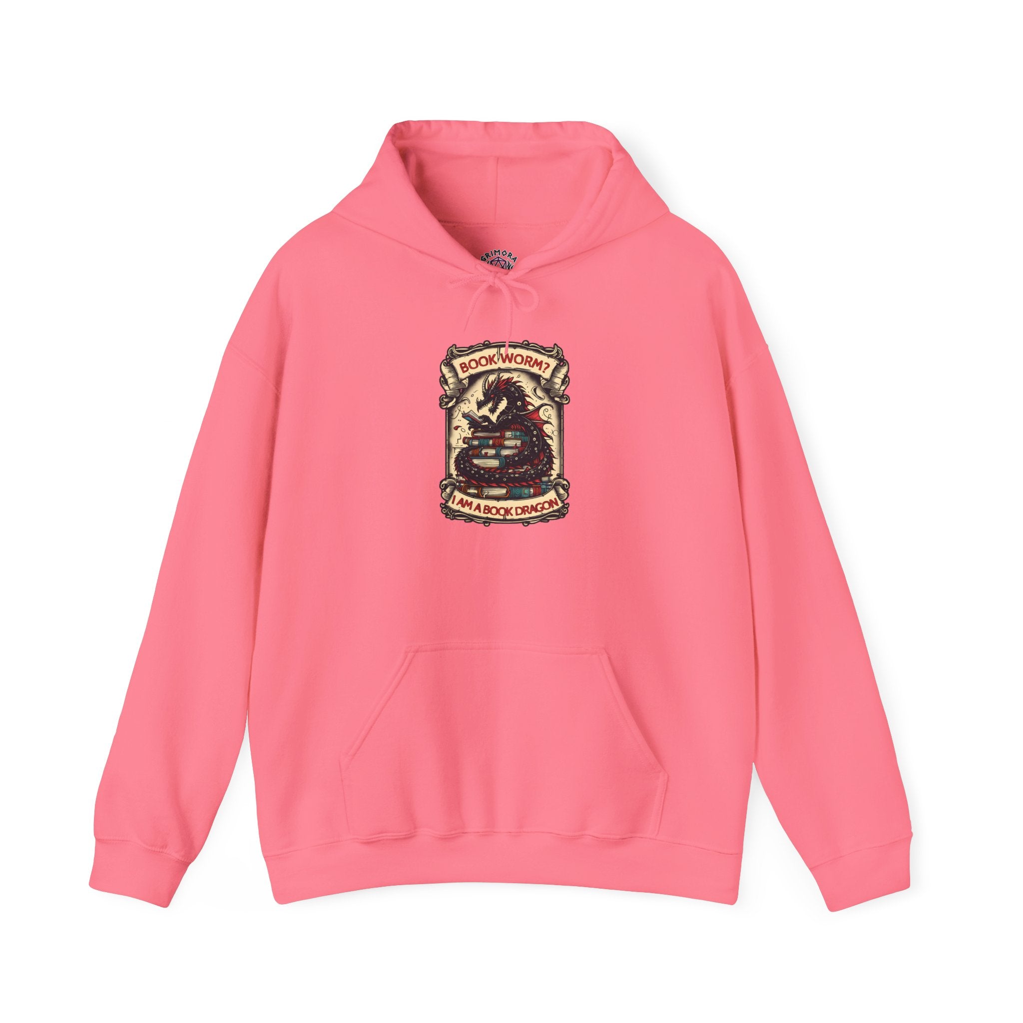Book Worm? I Am a Book Dragon, Fantasy Reader Hoodie
