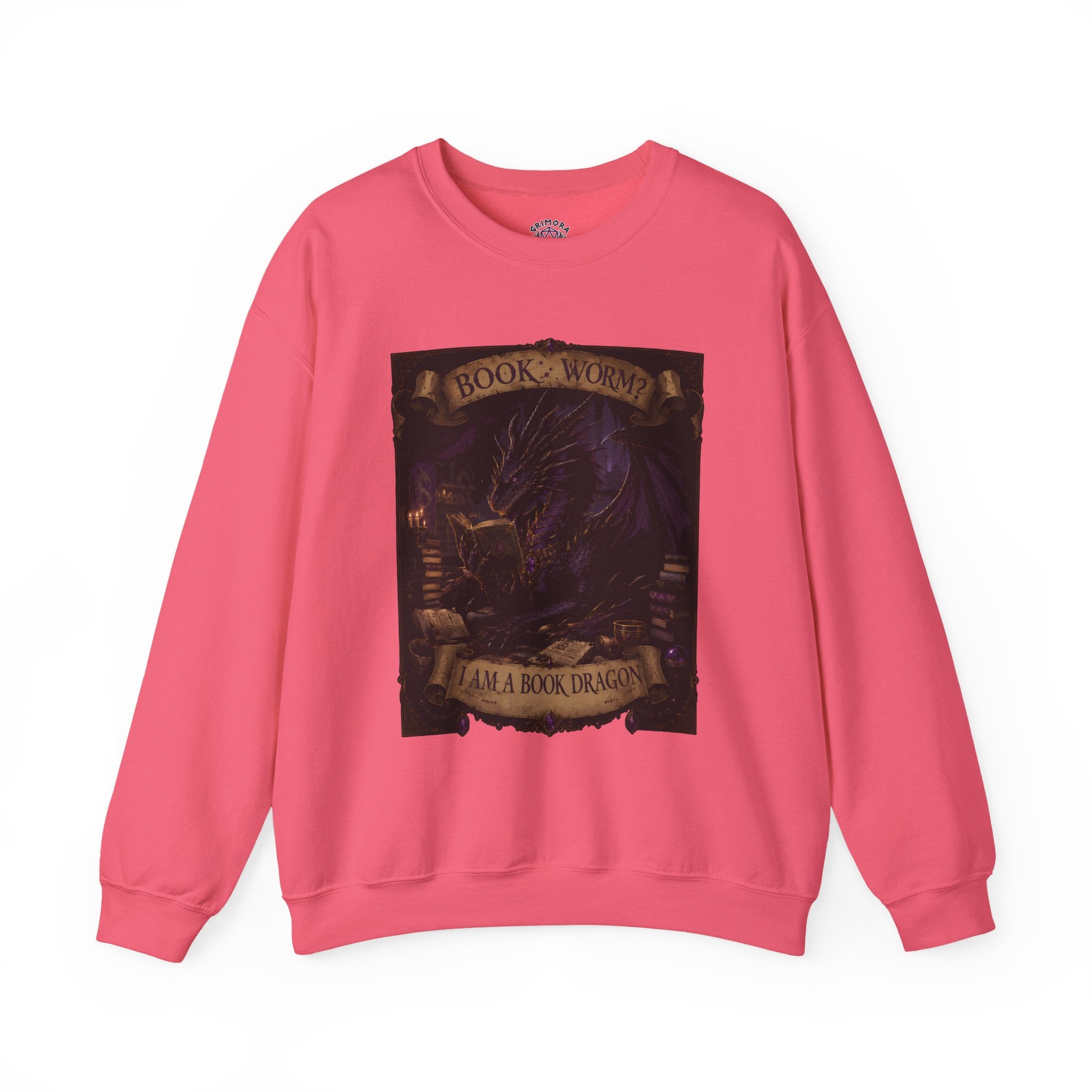 Book Worm? I Am a Book Dragon, Fantasy Reader Sweatshirt