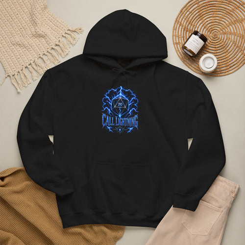 Call Lightning – Hear the Storm's Call | Druid D20 Fantasy Hoodie